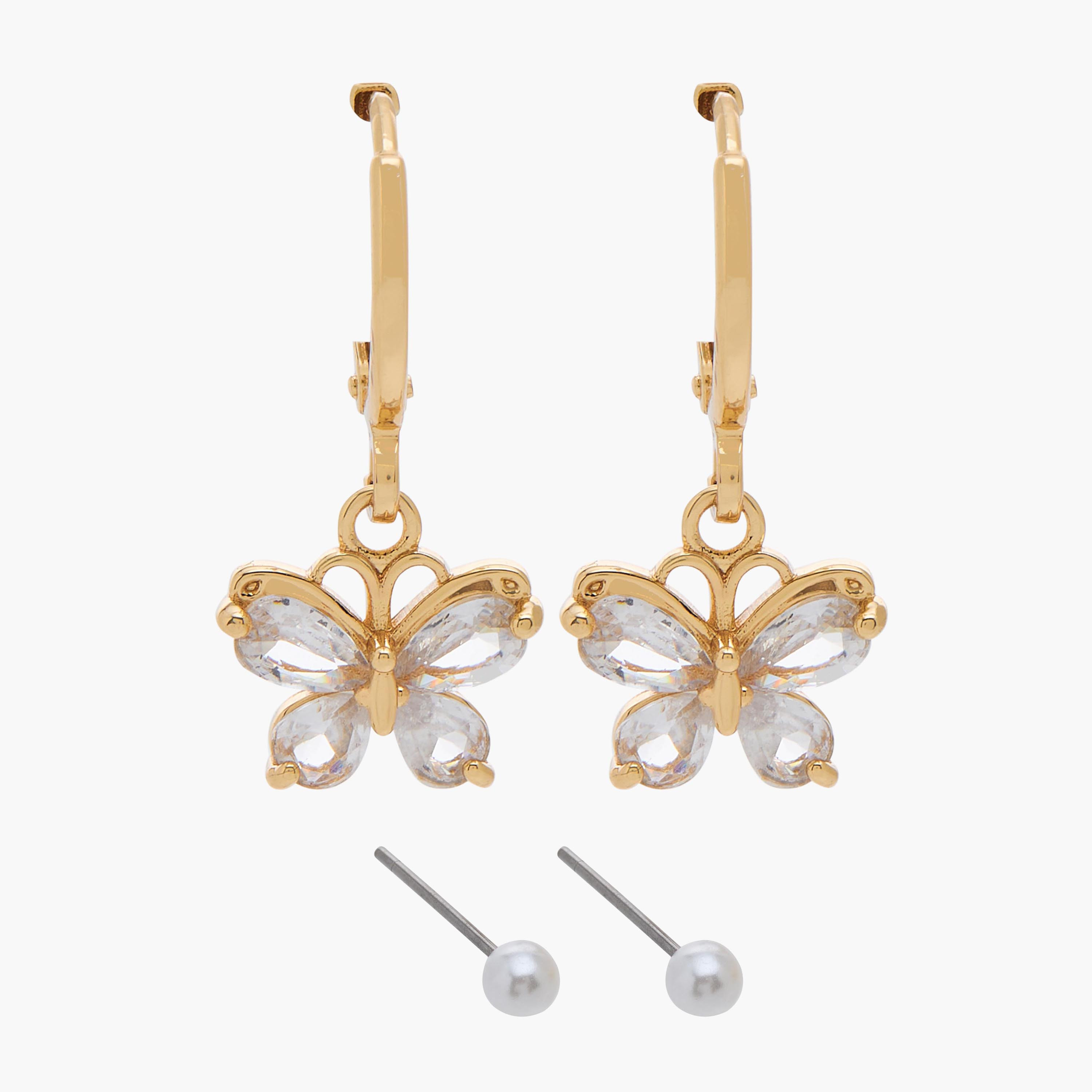 Pack of 2 Charmz Earrings with Embellishments-girls-accessories-jewellery-image-1