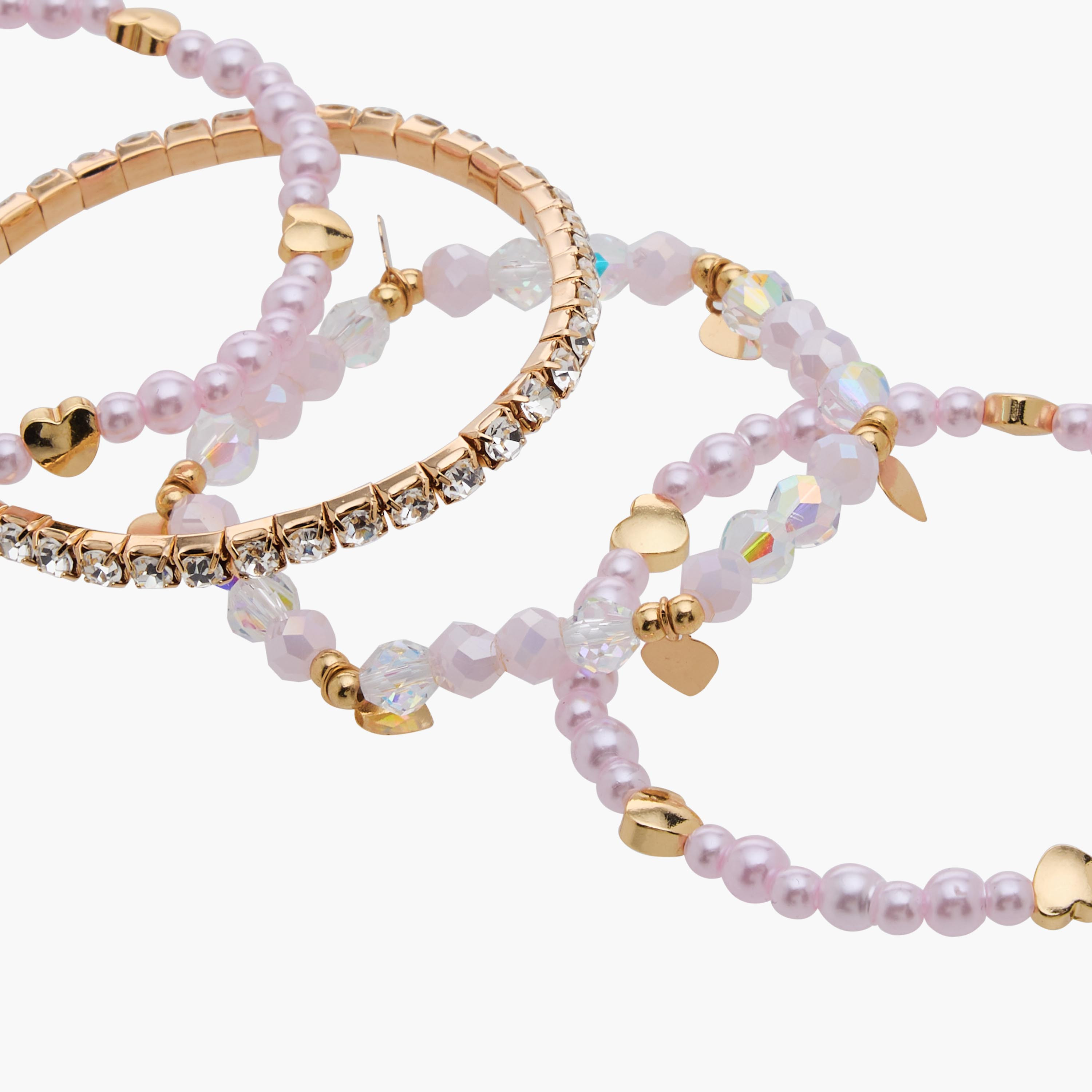 Pack of 4 Charmz Bracelet with Beads-girls-accessories-jewellery-image-10