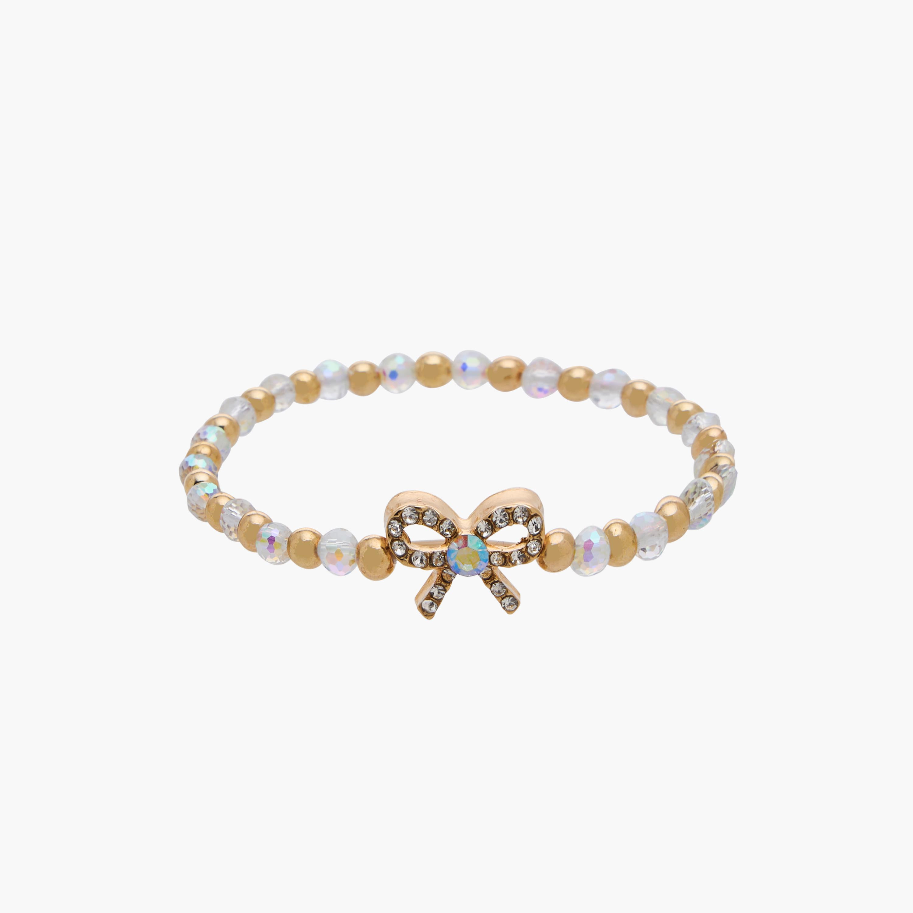 Pack of 4 Charmz Bracelet with Bow Accent-girls-accessories-jewellery-image-2