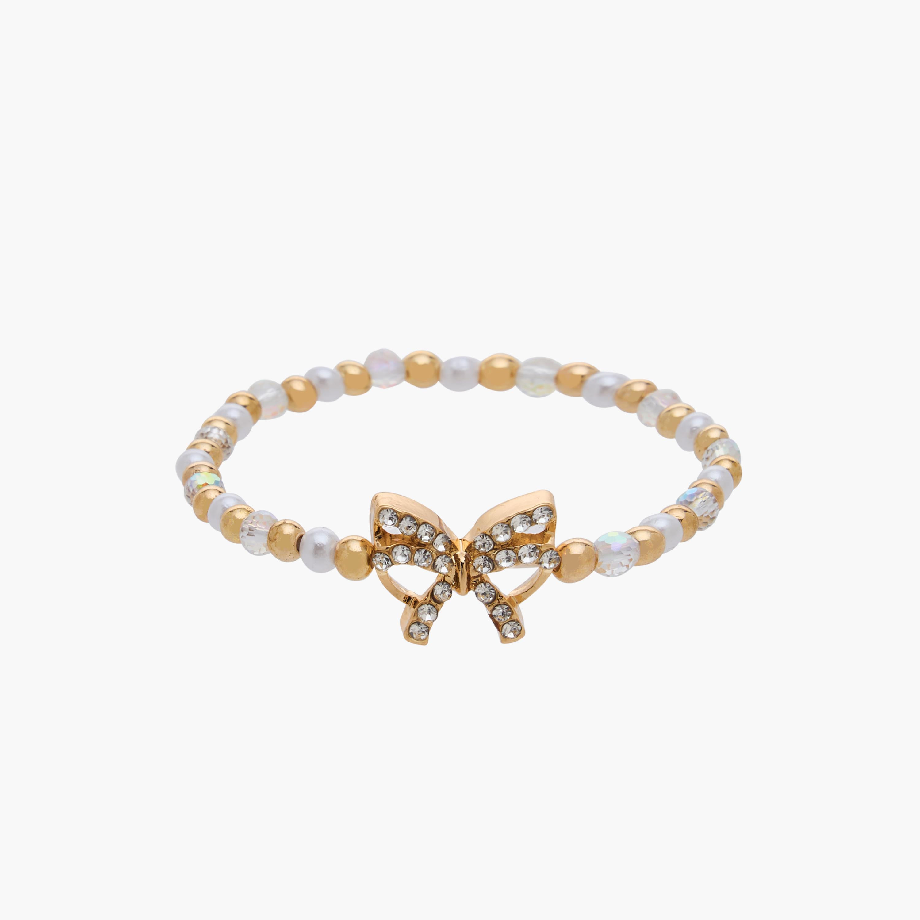 Pack of 4 Charmz Bracelet with Bow Accent-girls-accessories-jewellery-image-3