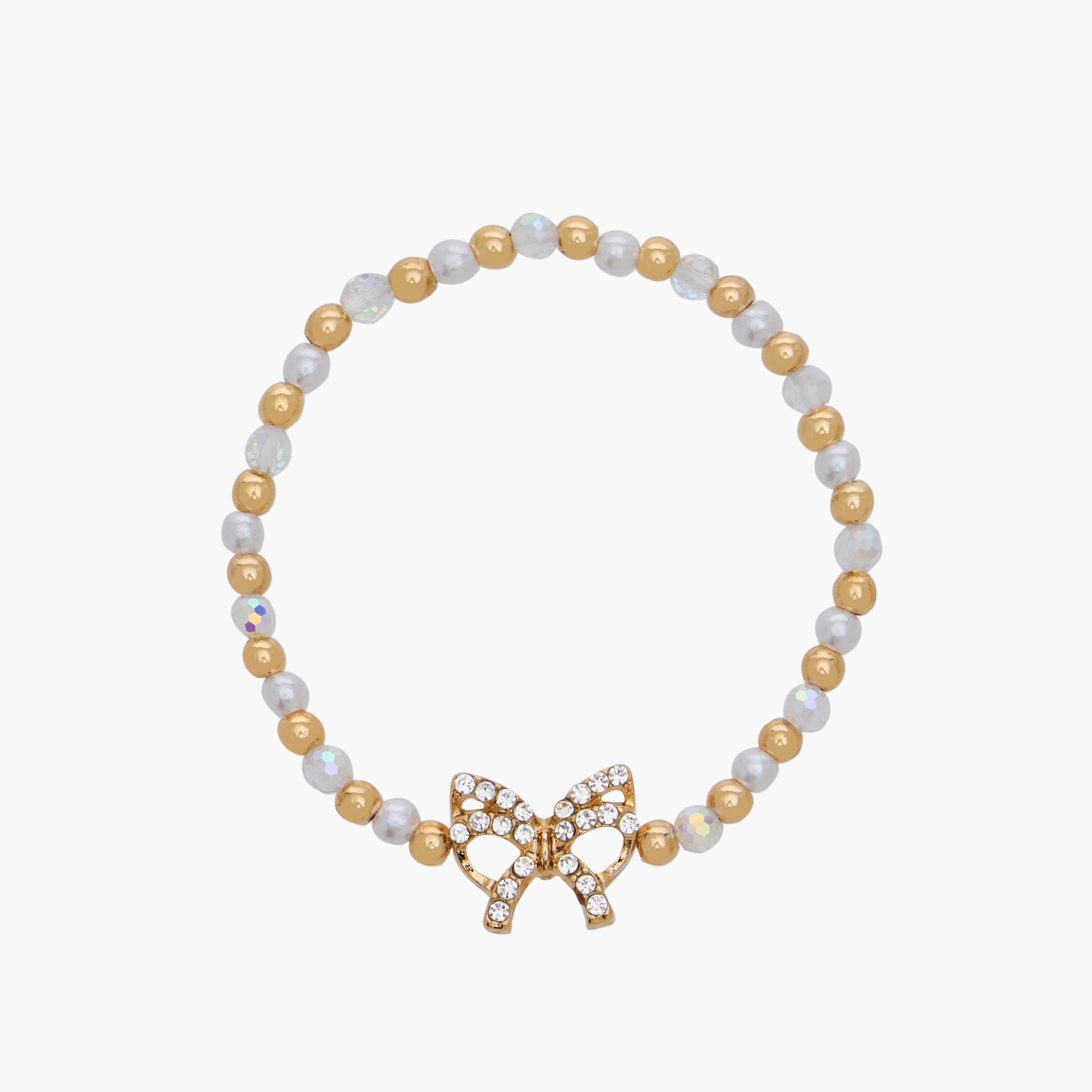 Pack of 4 Charmz Bracelet with Bow Accent-girls-accessories-jewellery-image-7