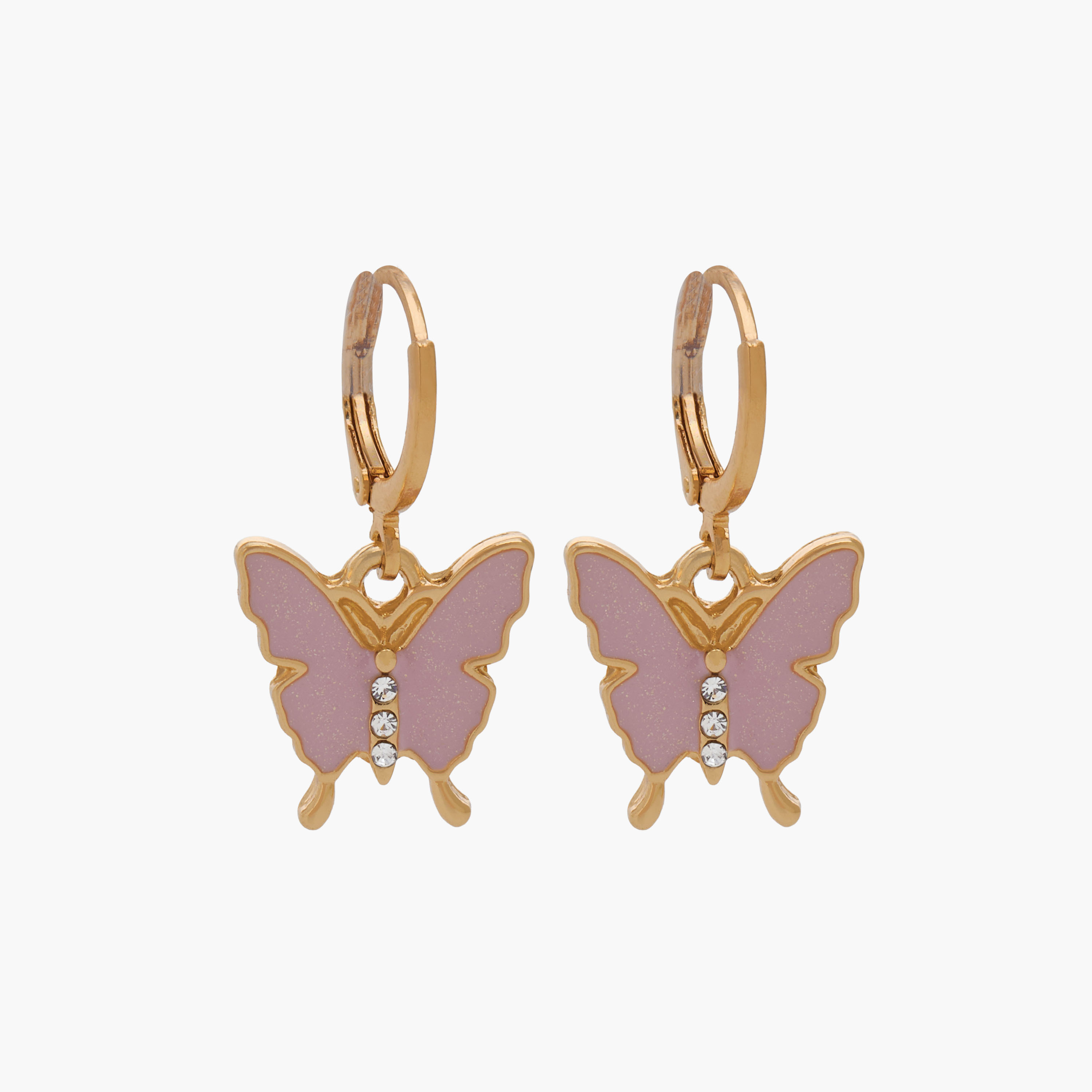 Charmz Hoop Earrings with Butterfly Detail-girls-accessories-jewellery-image-1