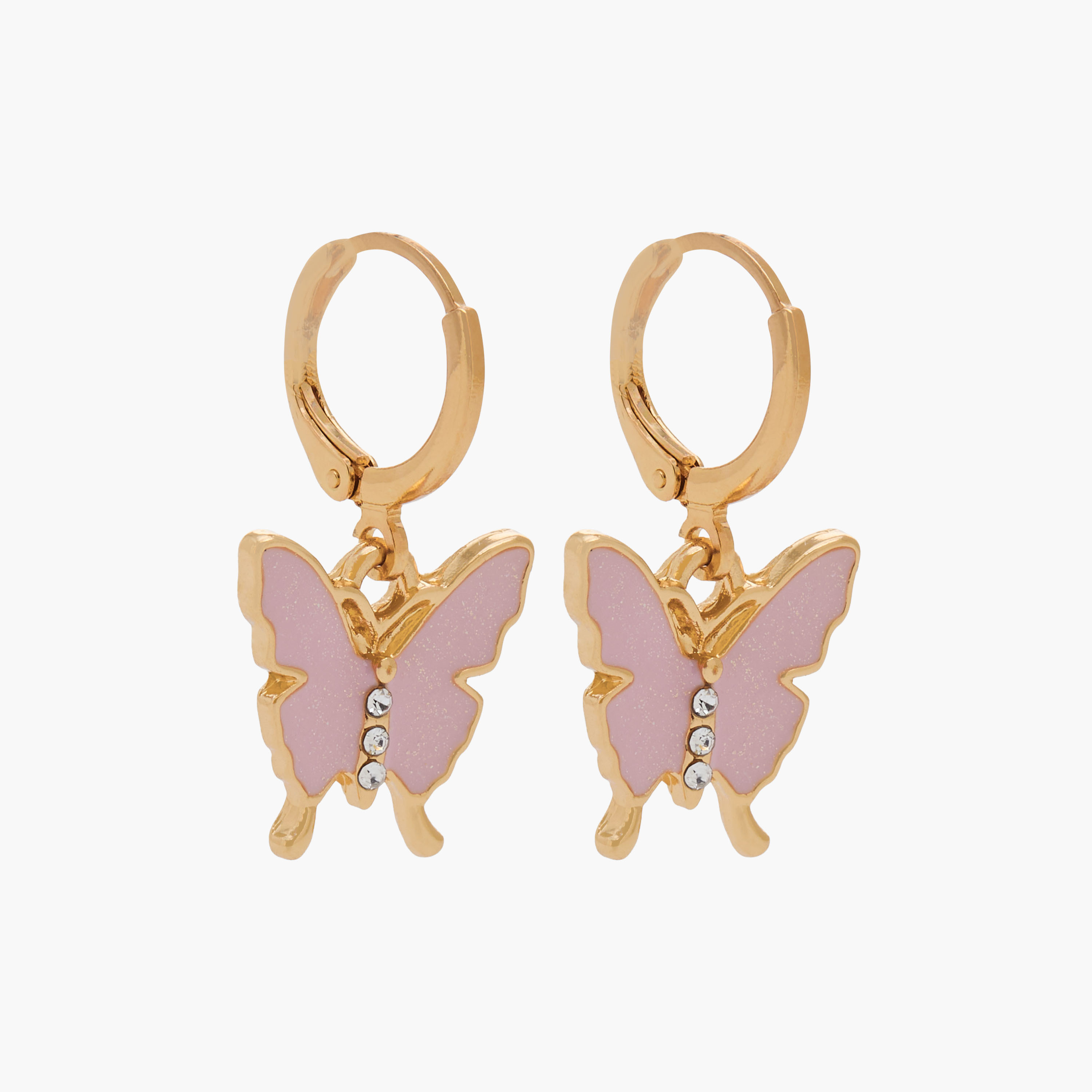 Charmz Hoop Earrings with Butterfly Detail-girls-accessories-jewellery-image-2