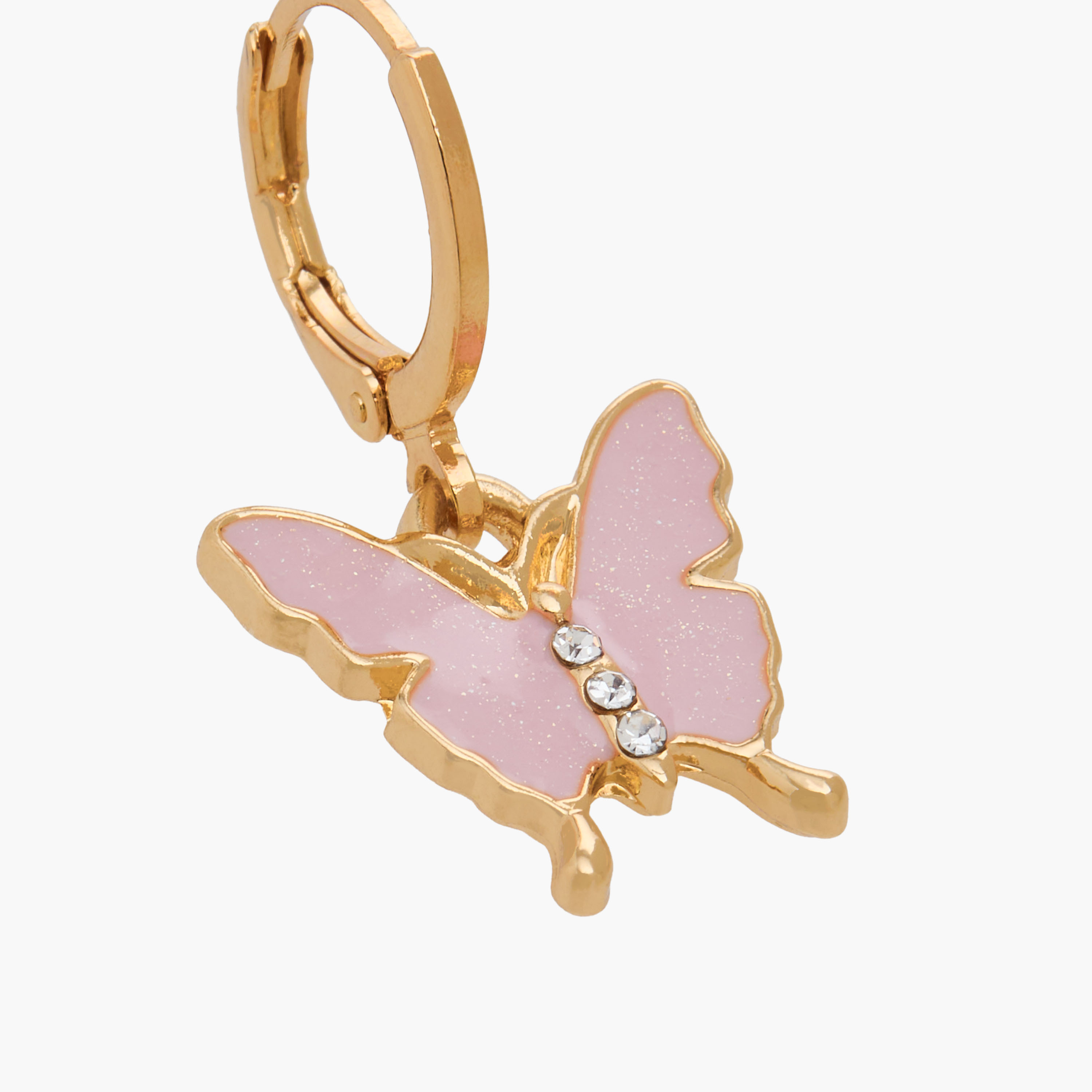 Charmz Hoop Earrings with Butterfly Detail-girls-accessories-jewellery-image-3