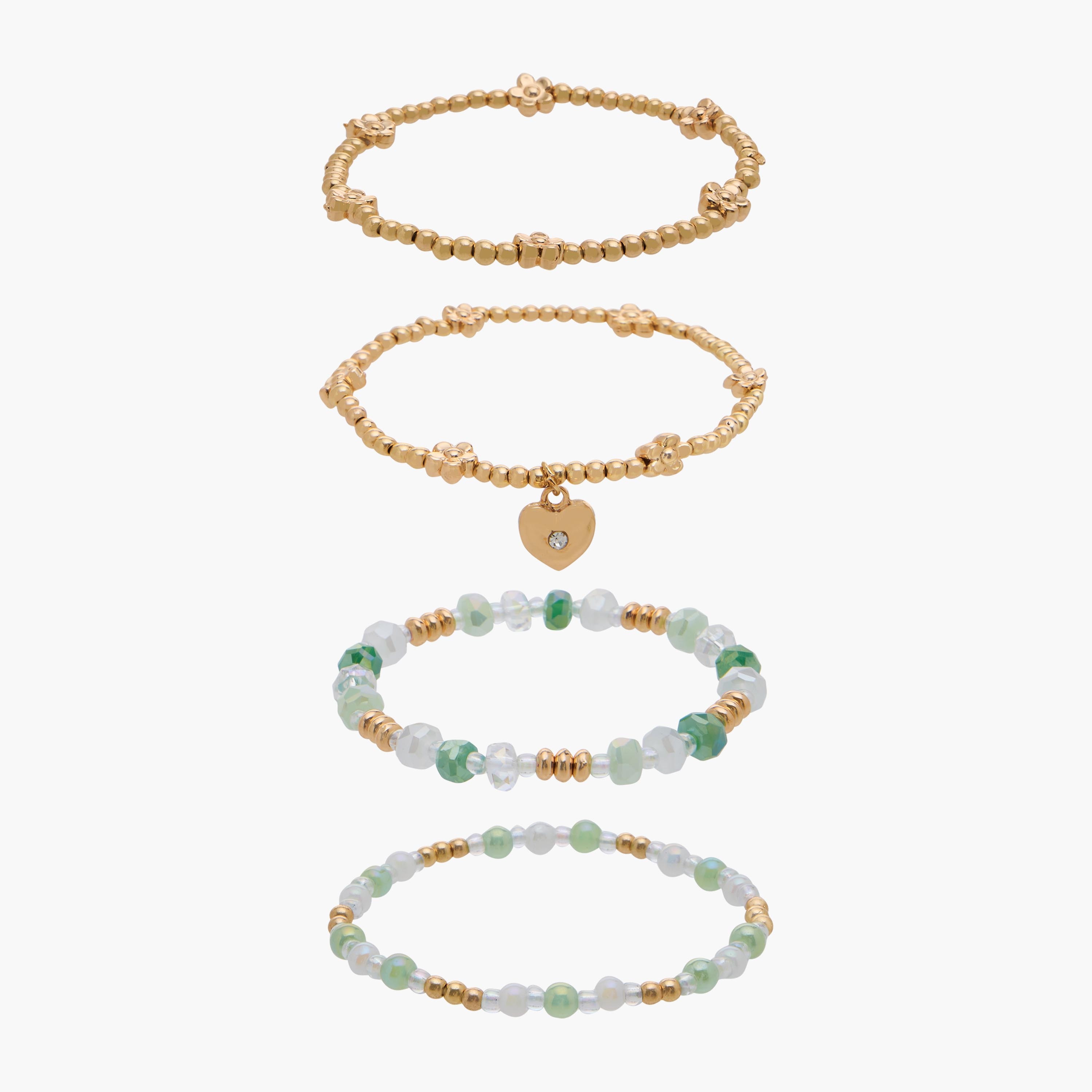 Pack of 4 Charmz Bracelet with Beads-girls-accessories-jewellery-image-1