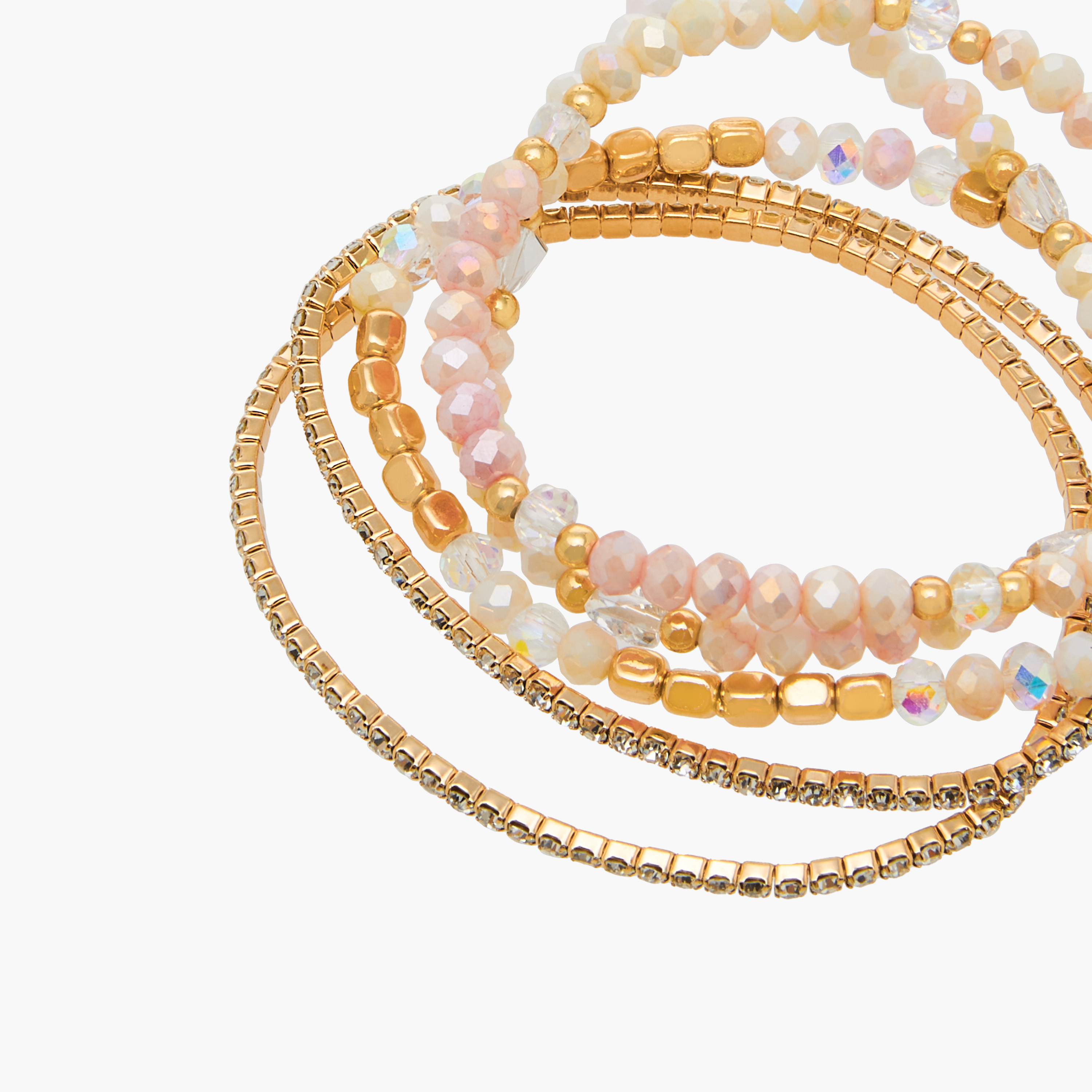 Pack of 5 Charmz Bracelet with Embellishment-girls-accessories-jewellery-image-11