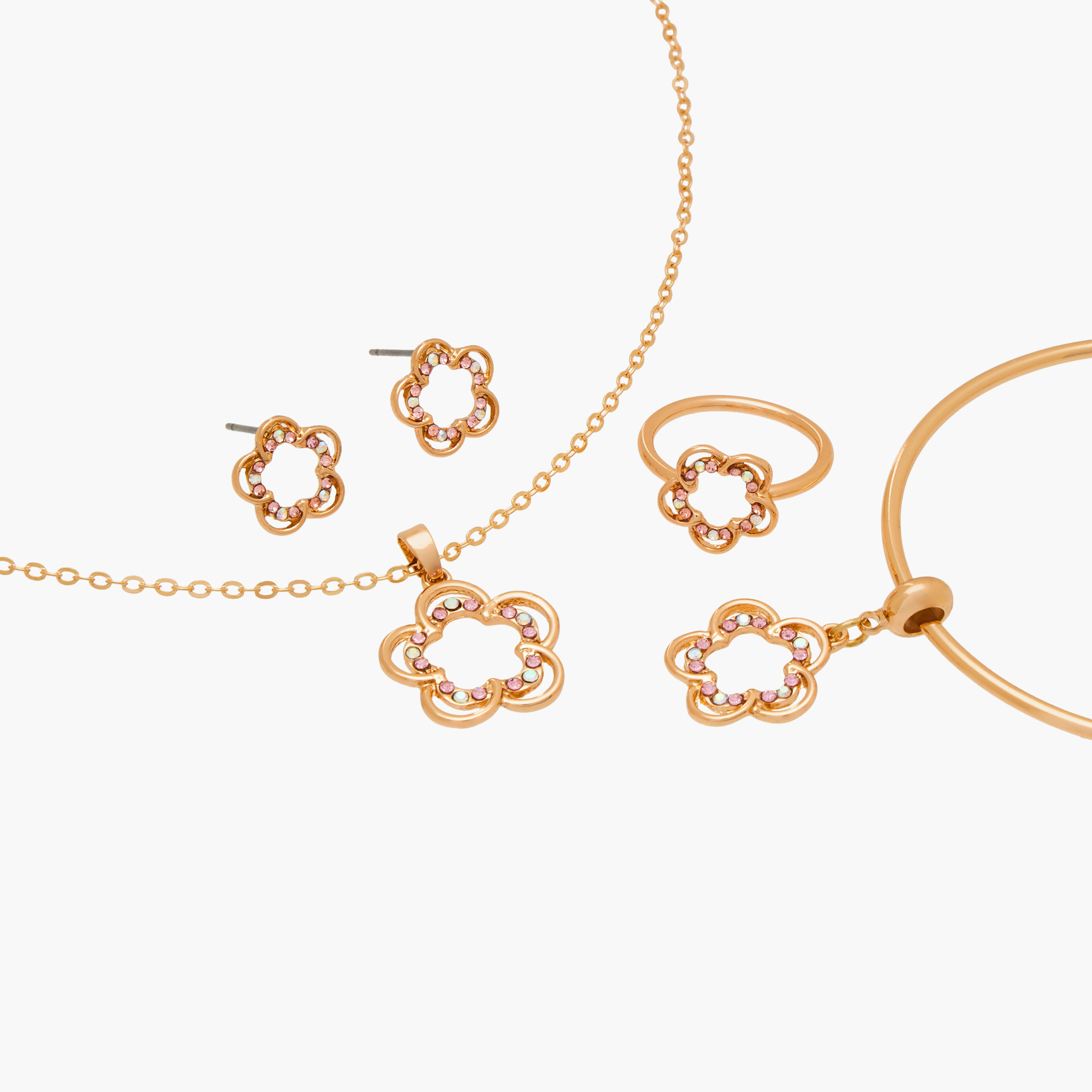 Set of 4 Charmz Jewellery Set with Floral Embellishment-girls-accessories-jewellery-image-6