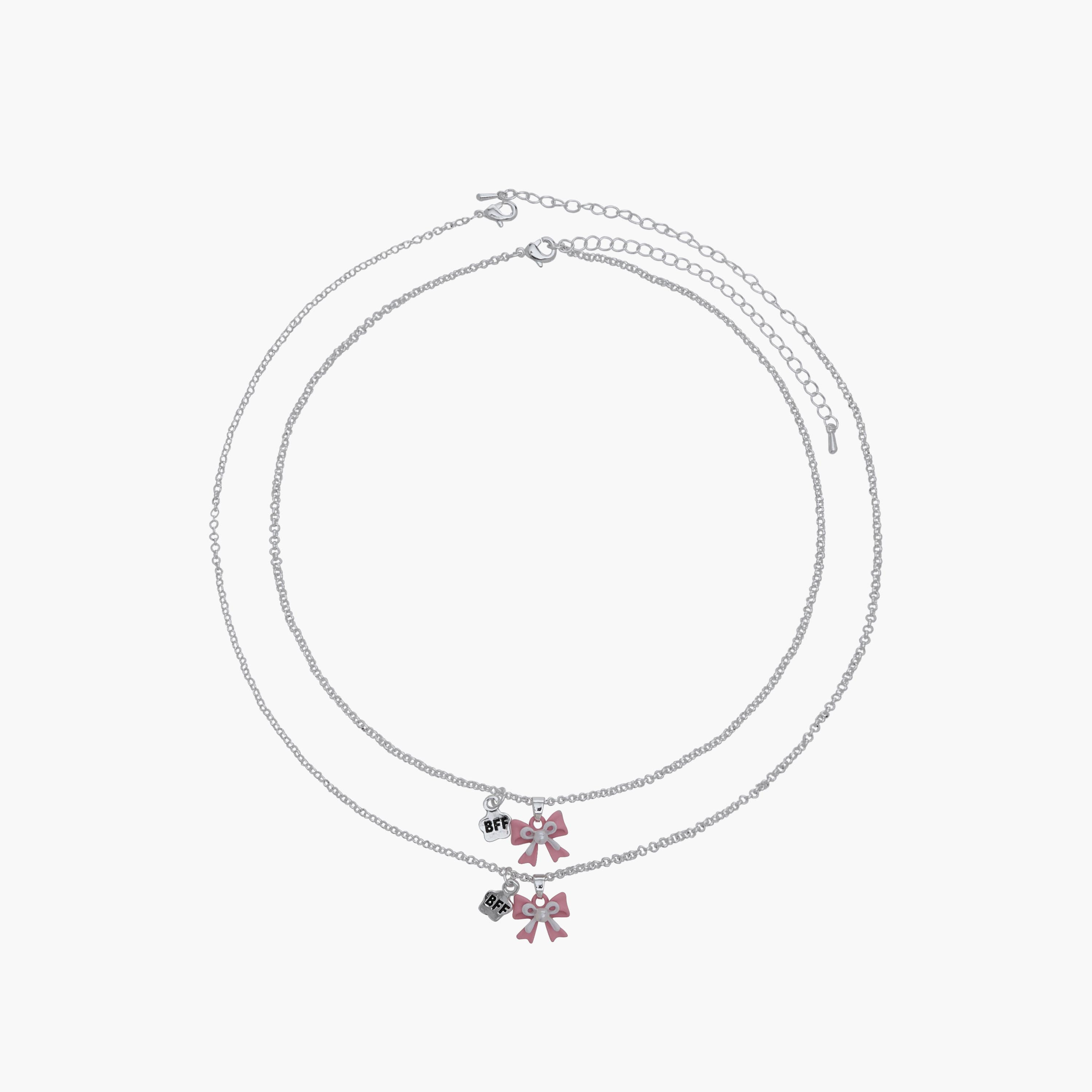 Pack of 2 Charmz Necklace with Bow Pendant-girls-accessories-jewellery-image-1
