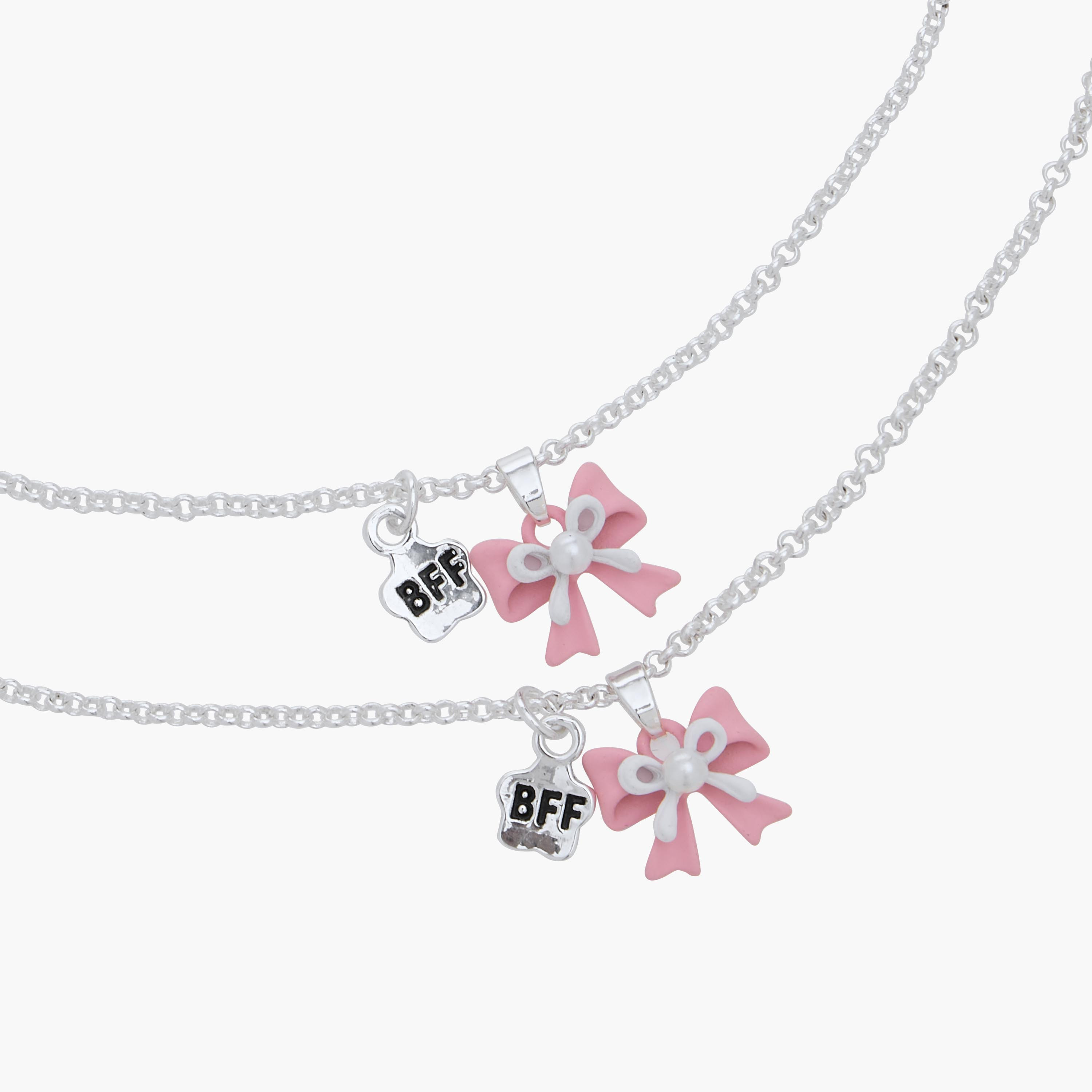 Pack of 2 Charmz Necklace with Bow Pendant-girls-accessories-jewellery-image-4