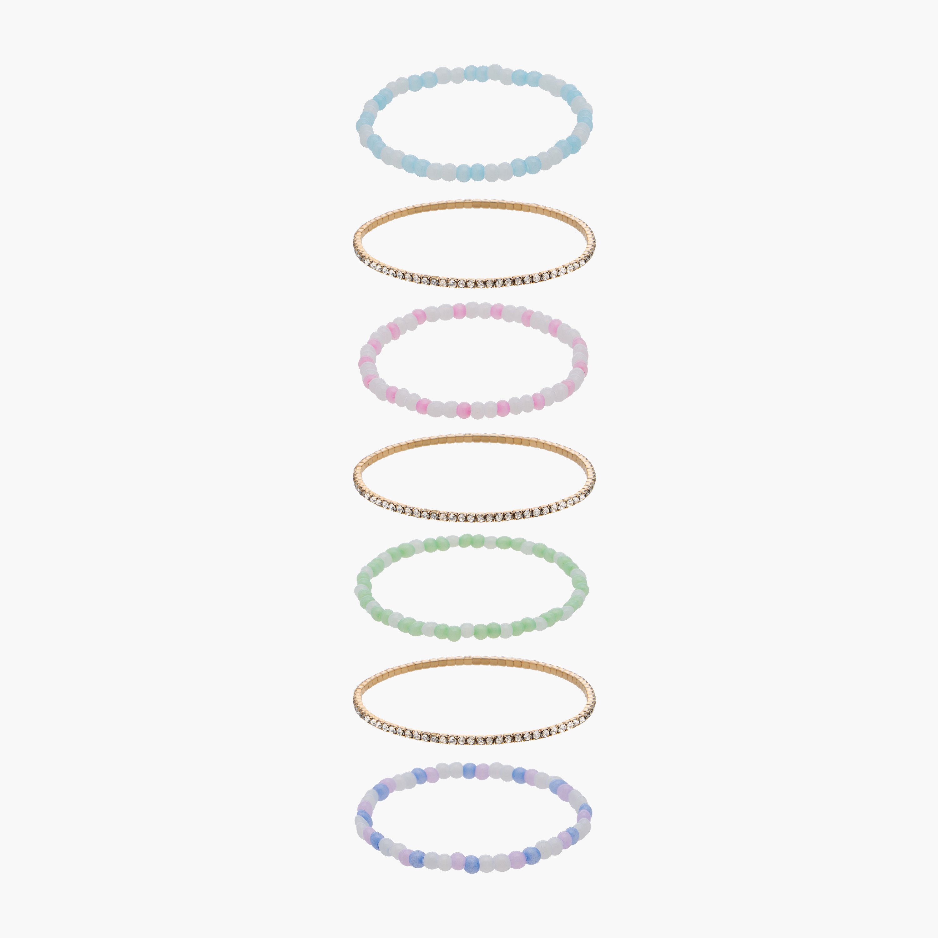 Pack of 7 Charmz Bracelet with Assorted Design-girls-accessories-jewellery-image-1