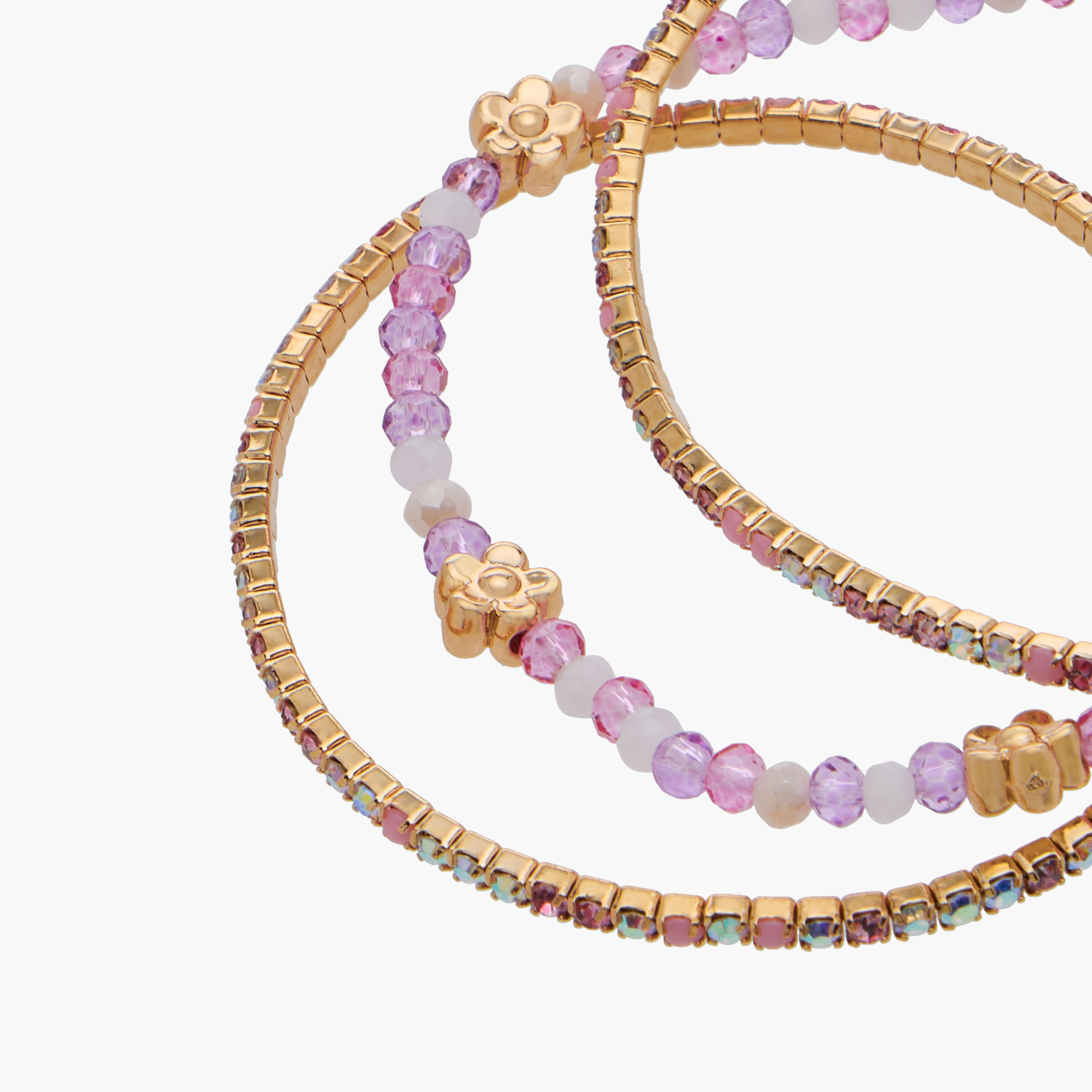 Pack of 4 Charmz Bracelet with Beaded Detail-girls-accessories-jewellery-image-11