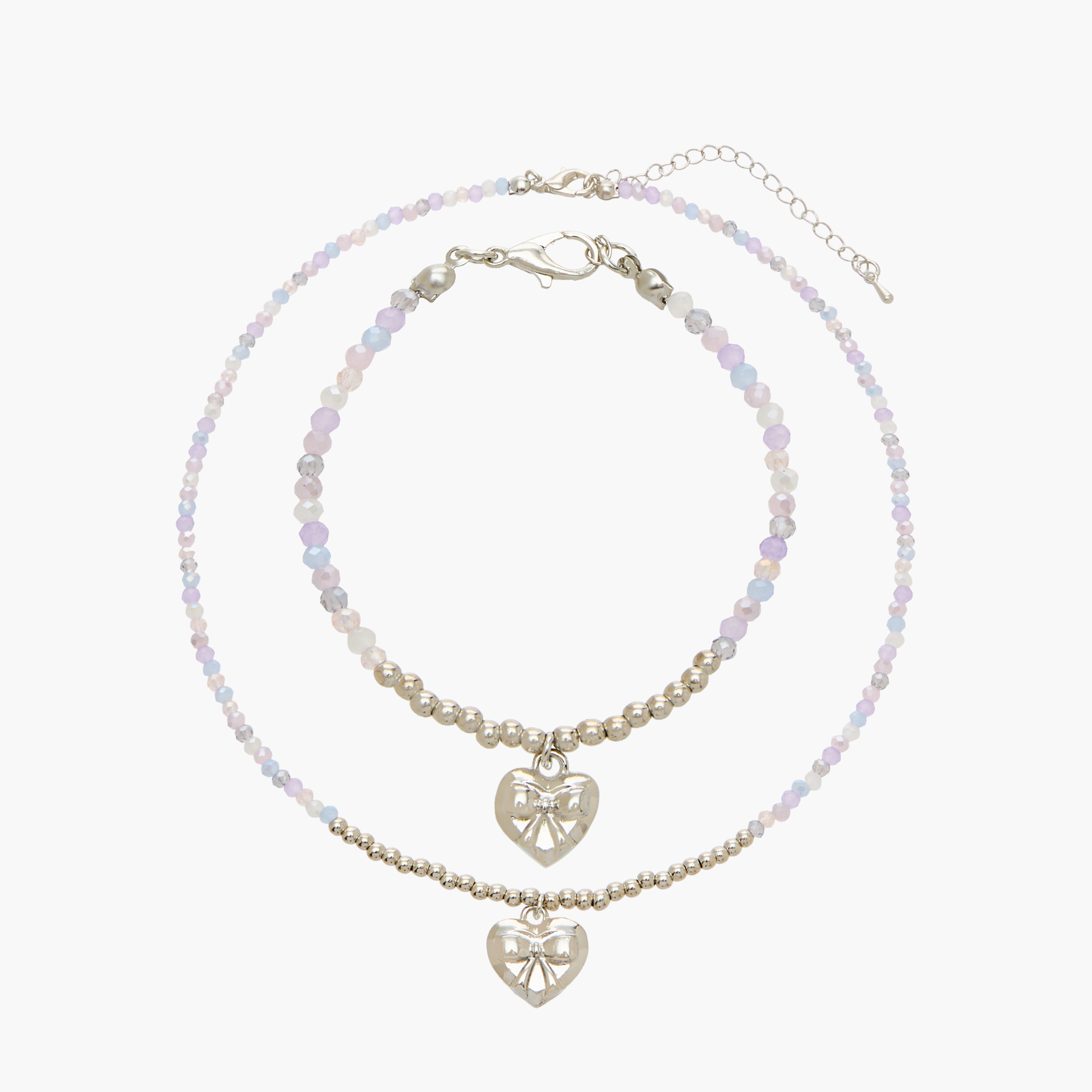 Set of 2 Charmz Pendant Necklace with Bracelet-girls-accessories-jewellery-image-1