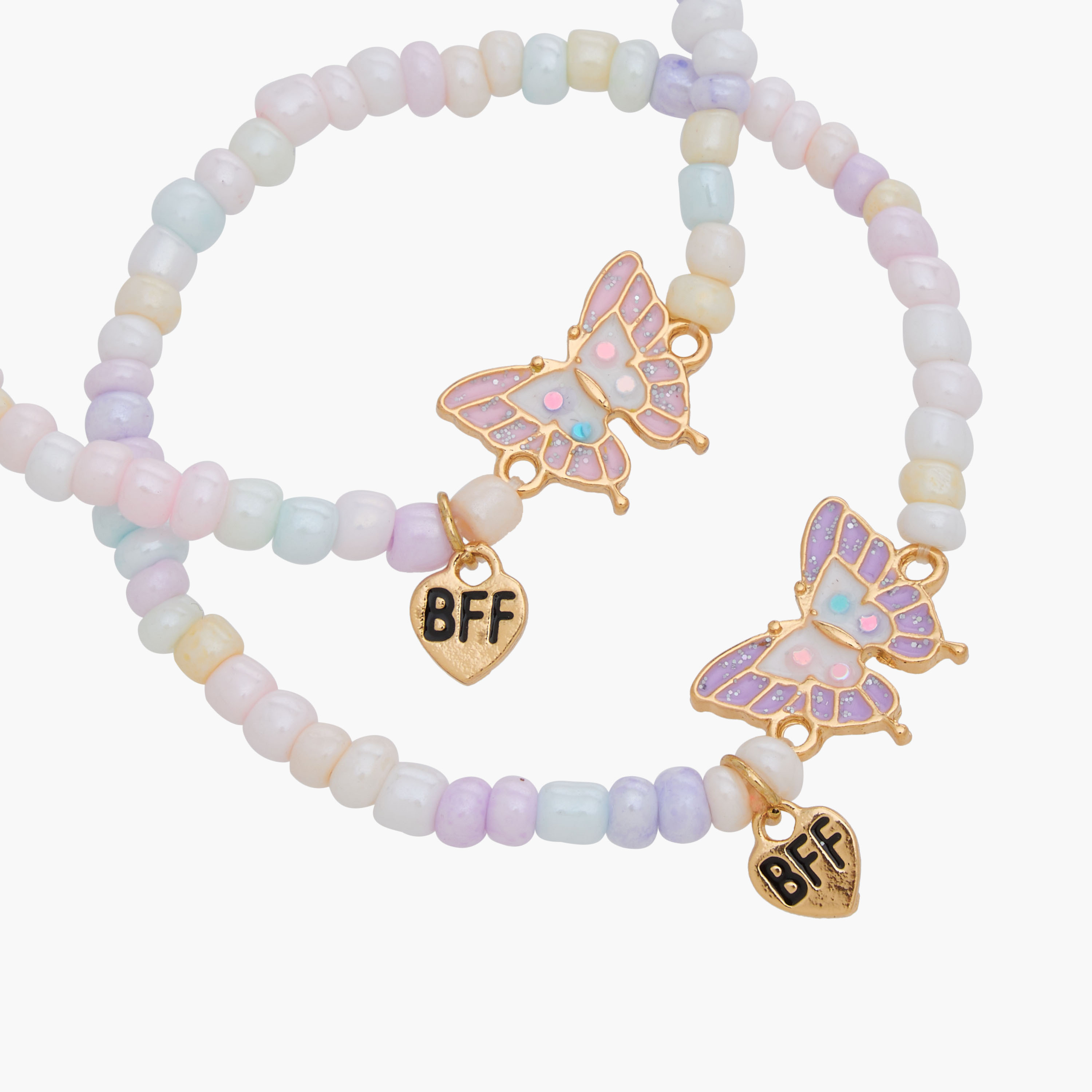 Pack of 2 Charmz Friendship Bracelet with Butterfly Charms-girls-accessories-jewellery-image-6