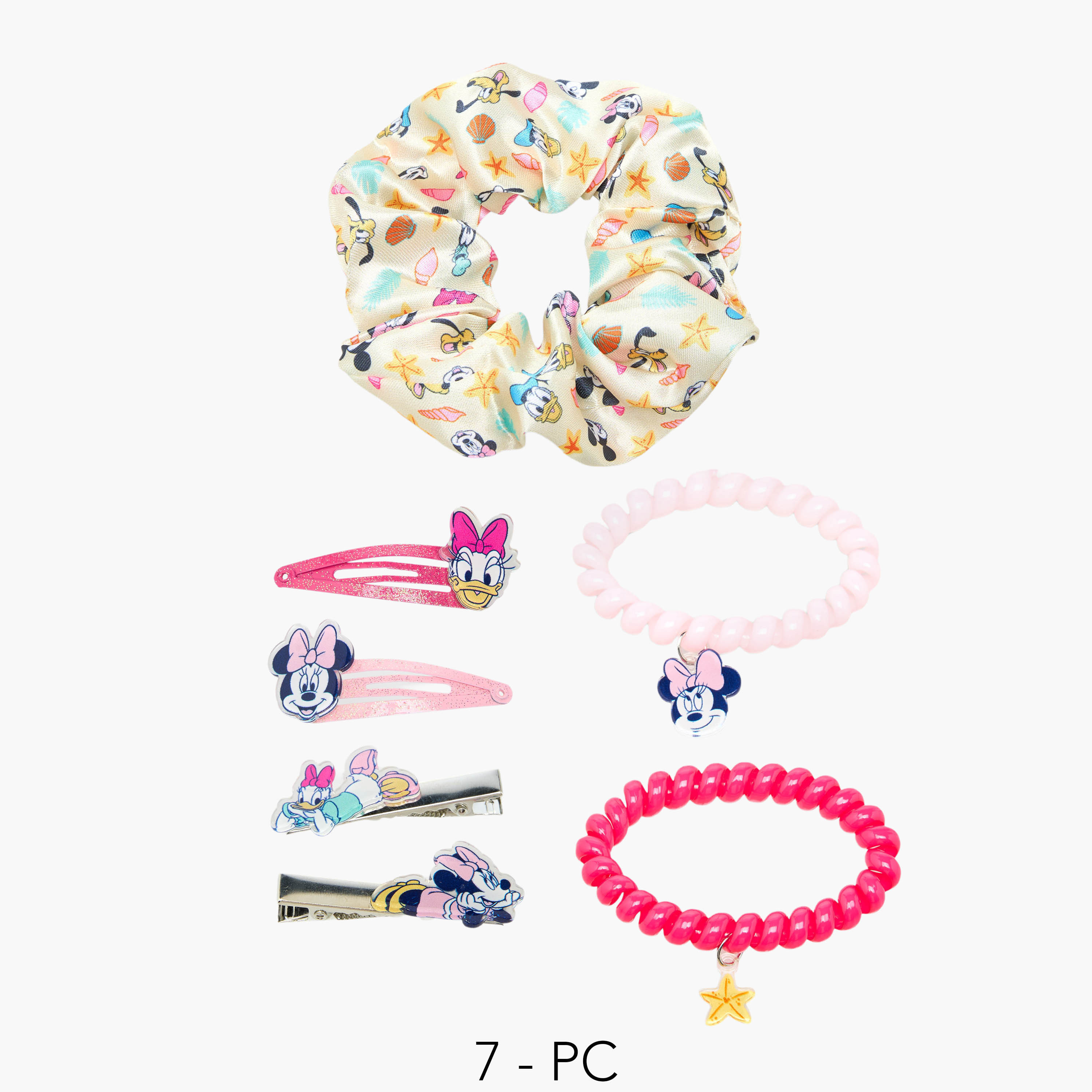 طقم إكسسوارات شعر 7 قطع بطبعات من ديزني-girls-accessories-hairaccessories-image-1