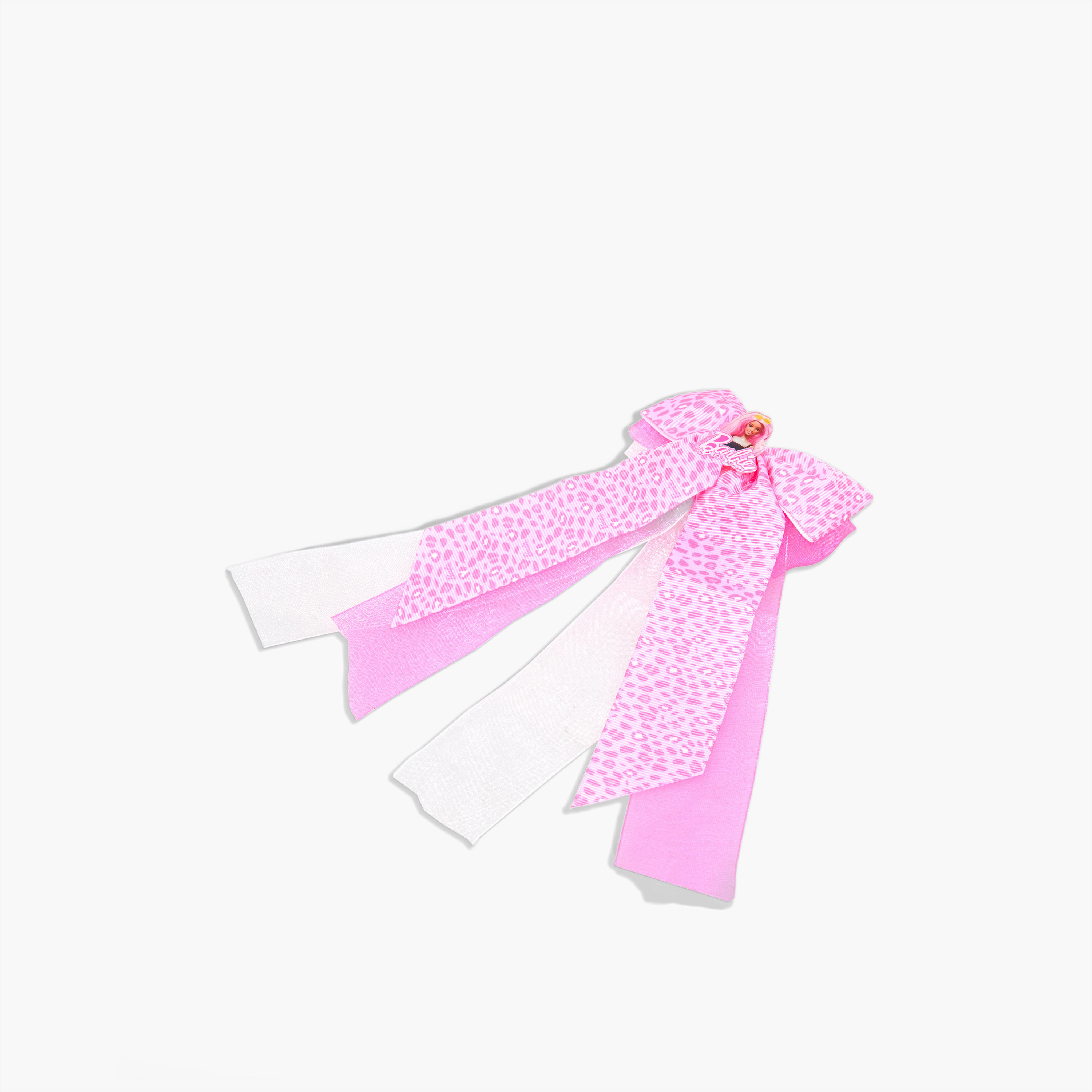 Barbie Bow Hair Clip with Printed Design-girls-accessories-hairaccessories-image-2