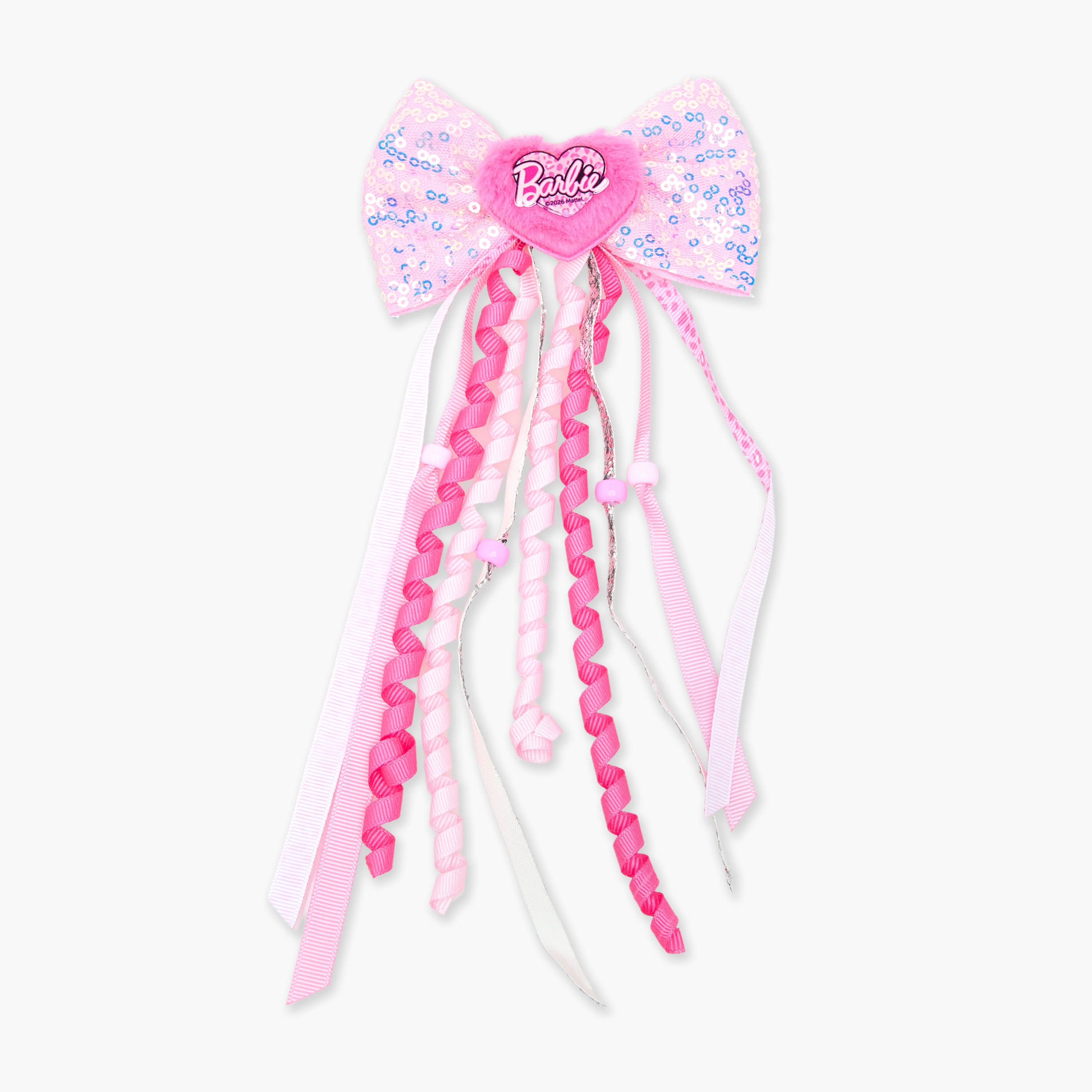 Barbie Bow Hair Clip with Sequin Detail-girls-accessories-hairaccessories-image-1