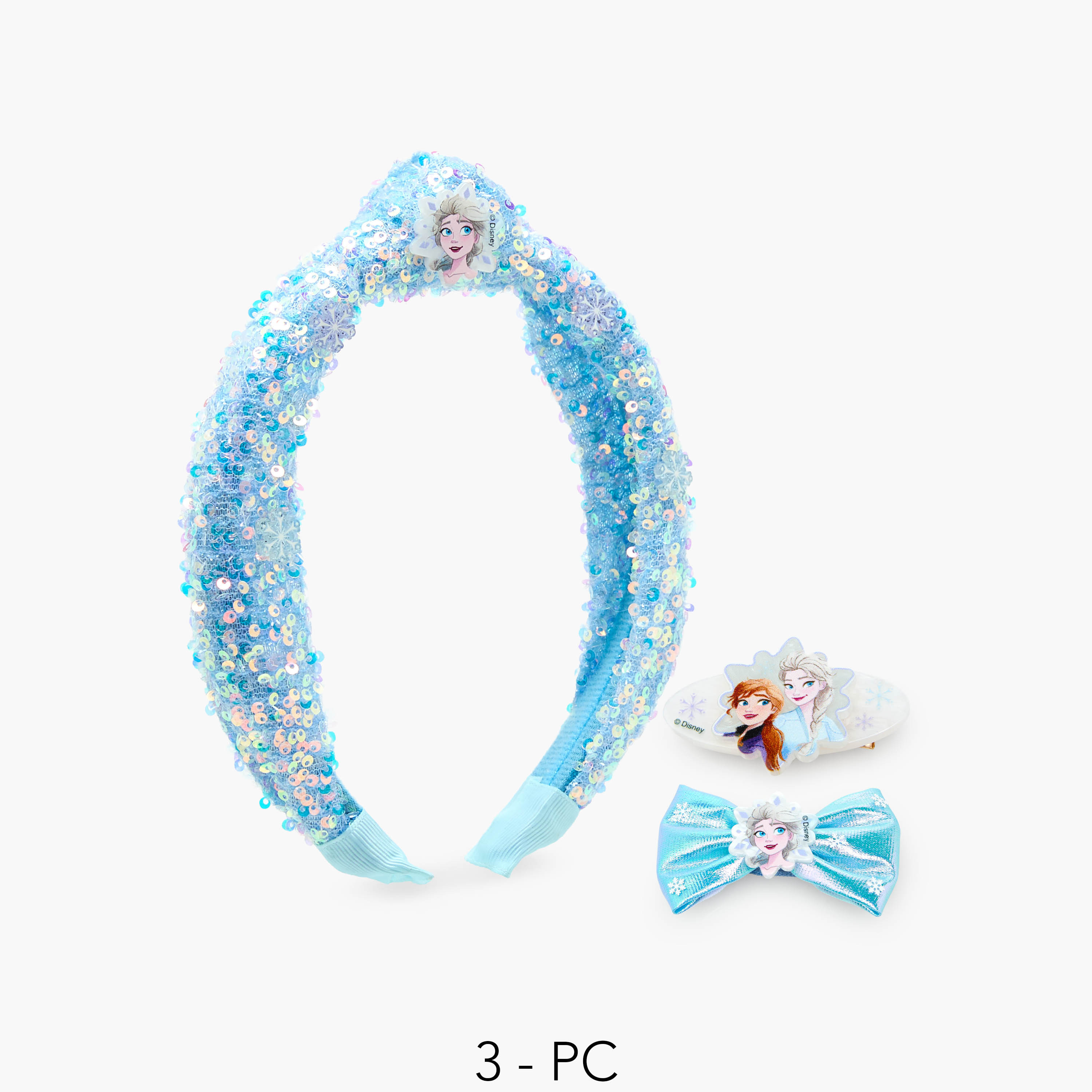 Set of 3 Disney Hair Accessories with Frozen Print-girls-accessories-hairaccessories-image-1