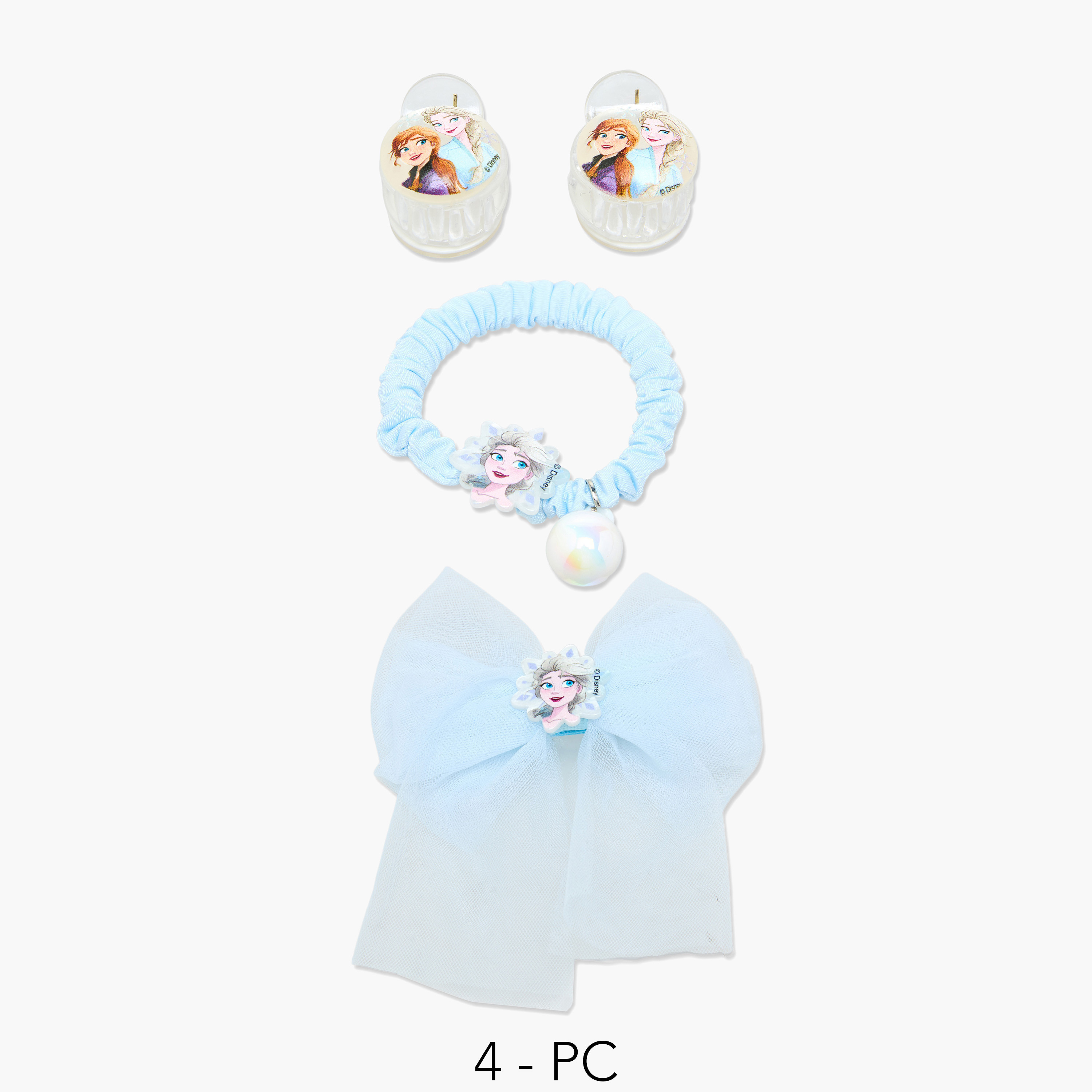 Set of 4 Disney Hair Accessories with Frozen Print-girls-accessories-hairaccessories-image-1