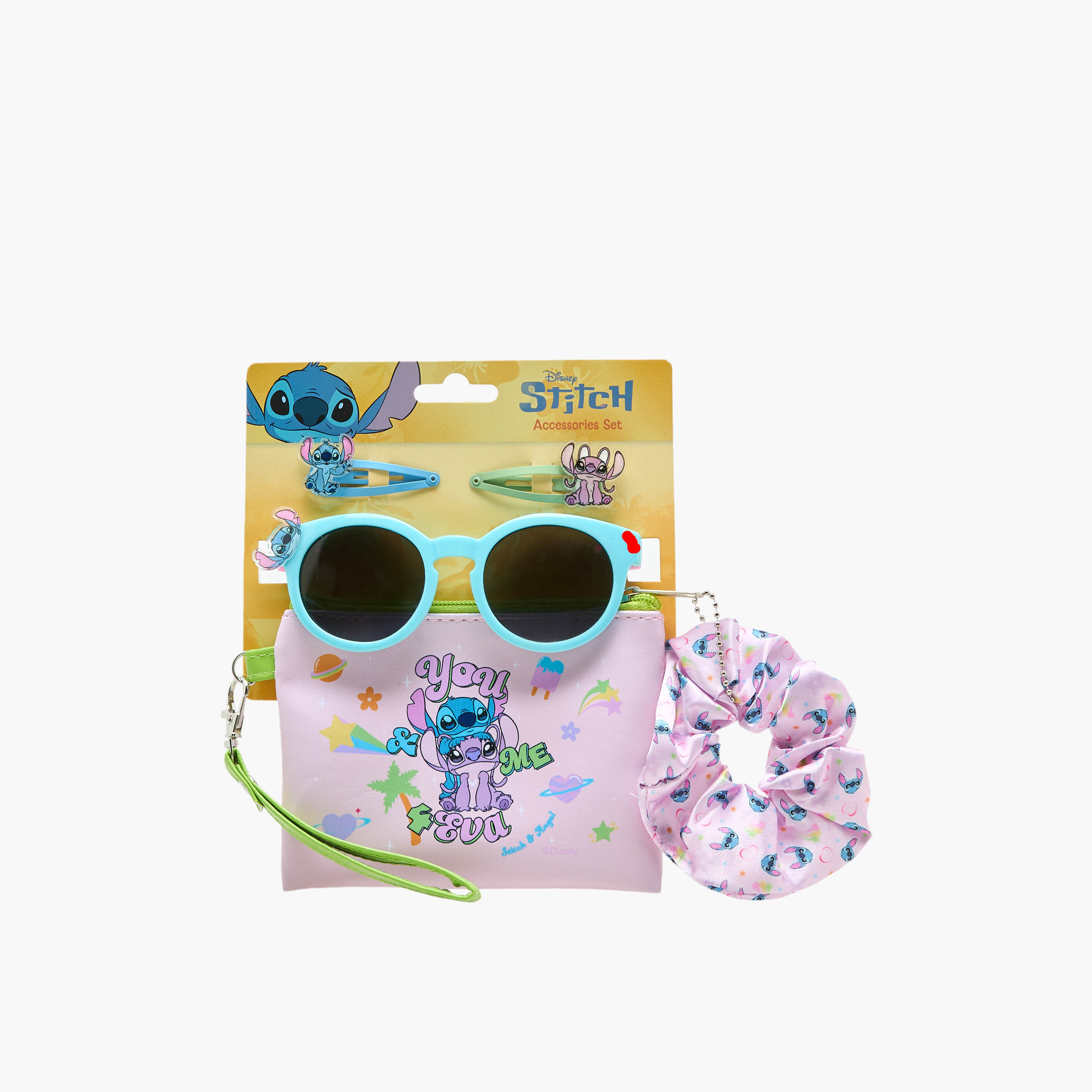 Set of 5 Disney Accessories with Angel and Stitch Print-girls-accessories-sunglasses-image-8