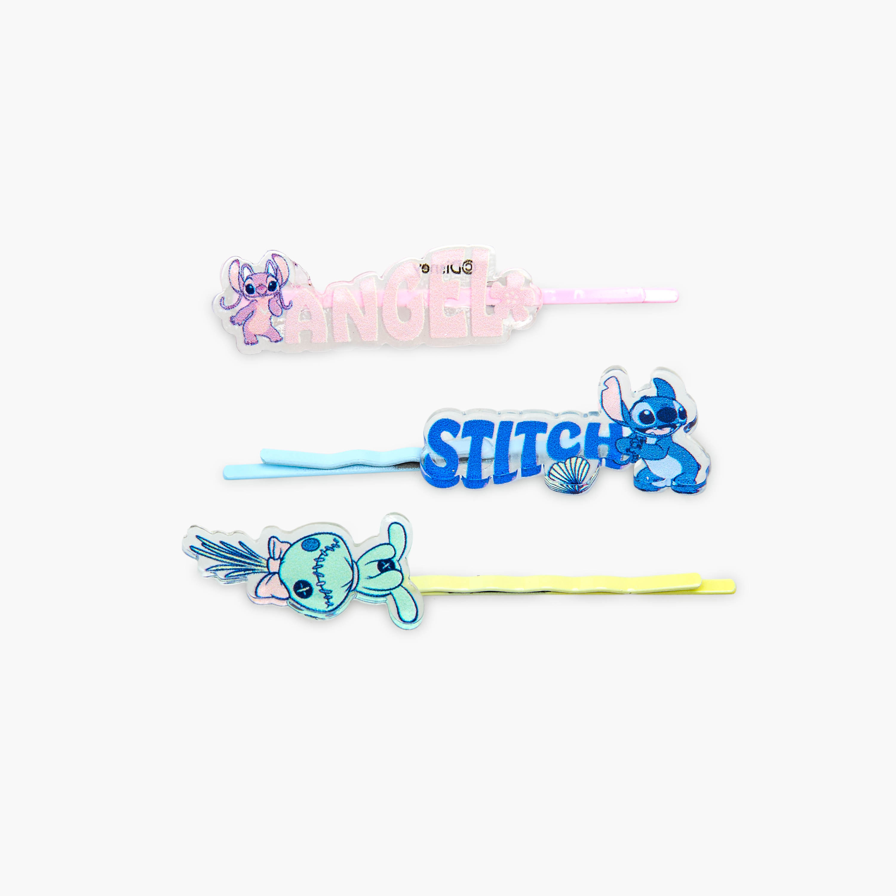 Set of 5 Disney Hair Accessories with Angel and Stitch Print-girls-accessories-hairaccessories-image-4