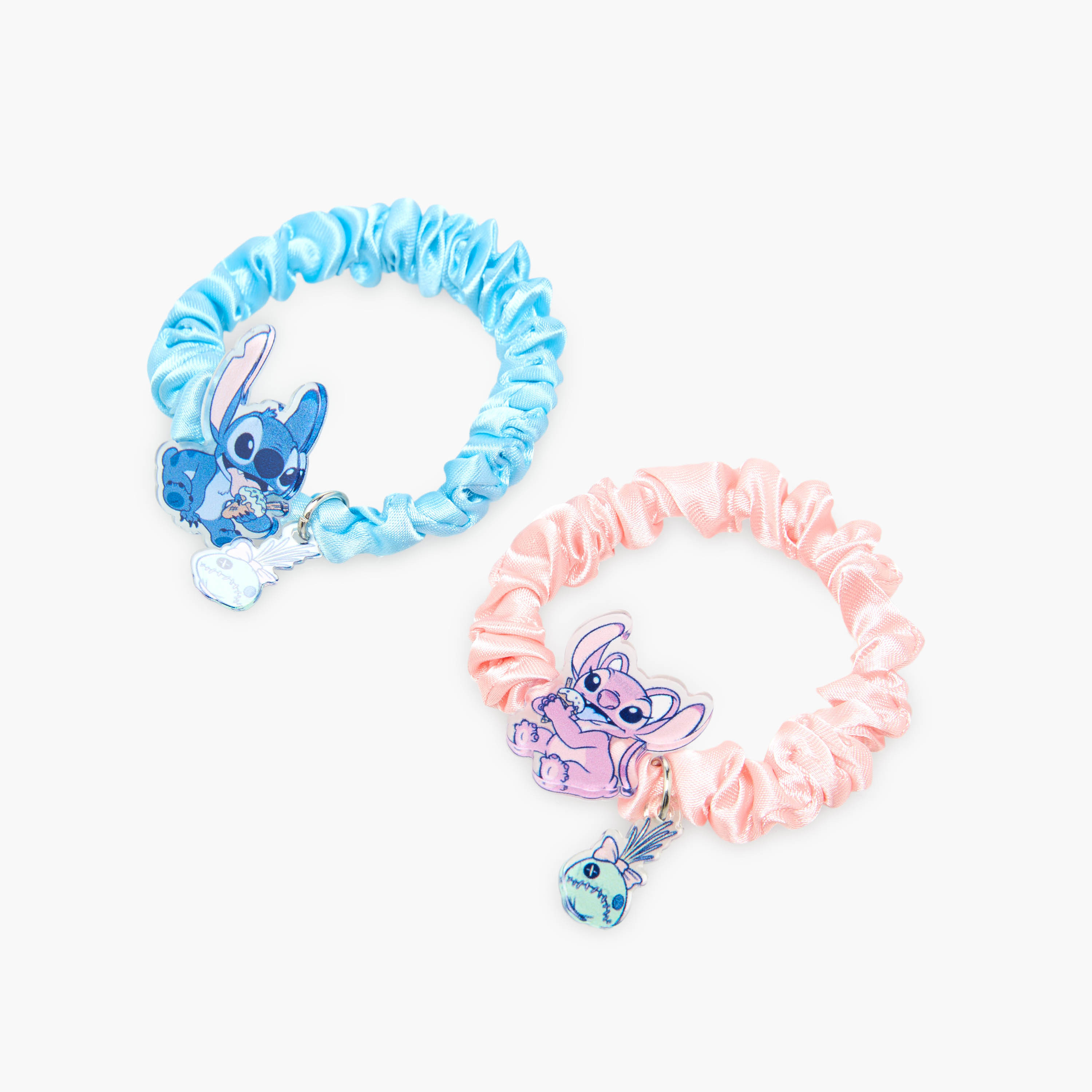 Pack of 2 Disney Scrunchie with Angel and Stitch Accent-girls-accessories-hairaccessories-image-4