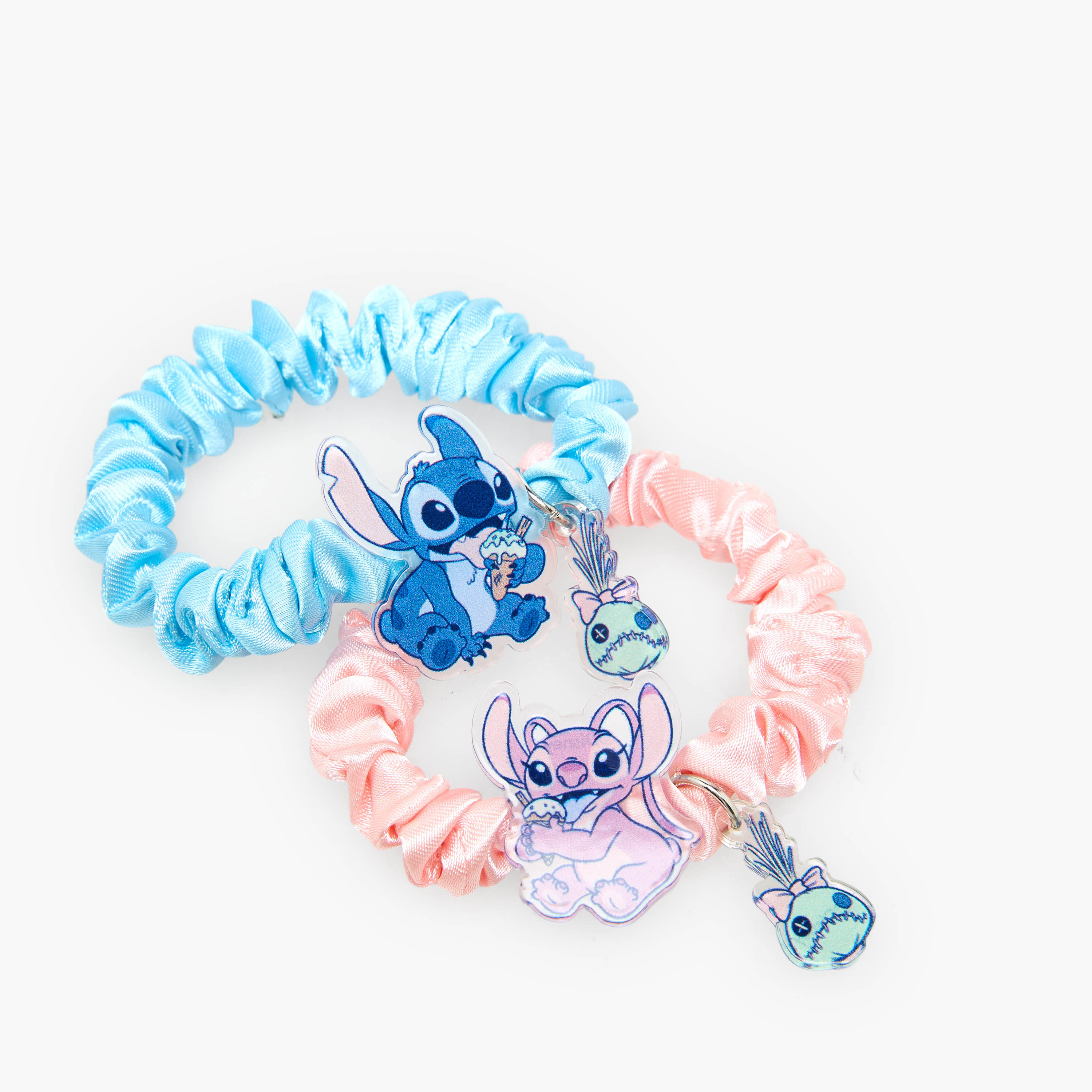 Pack of 2 Disney Scrunchie with Angel and Stitch Accent-girls-accessories-hairaccessories-image-5