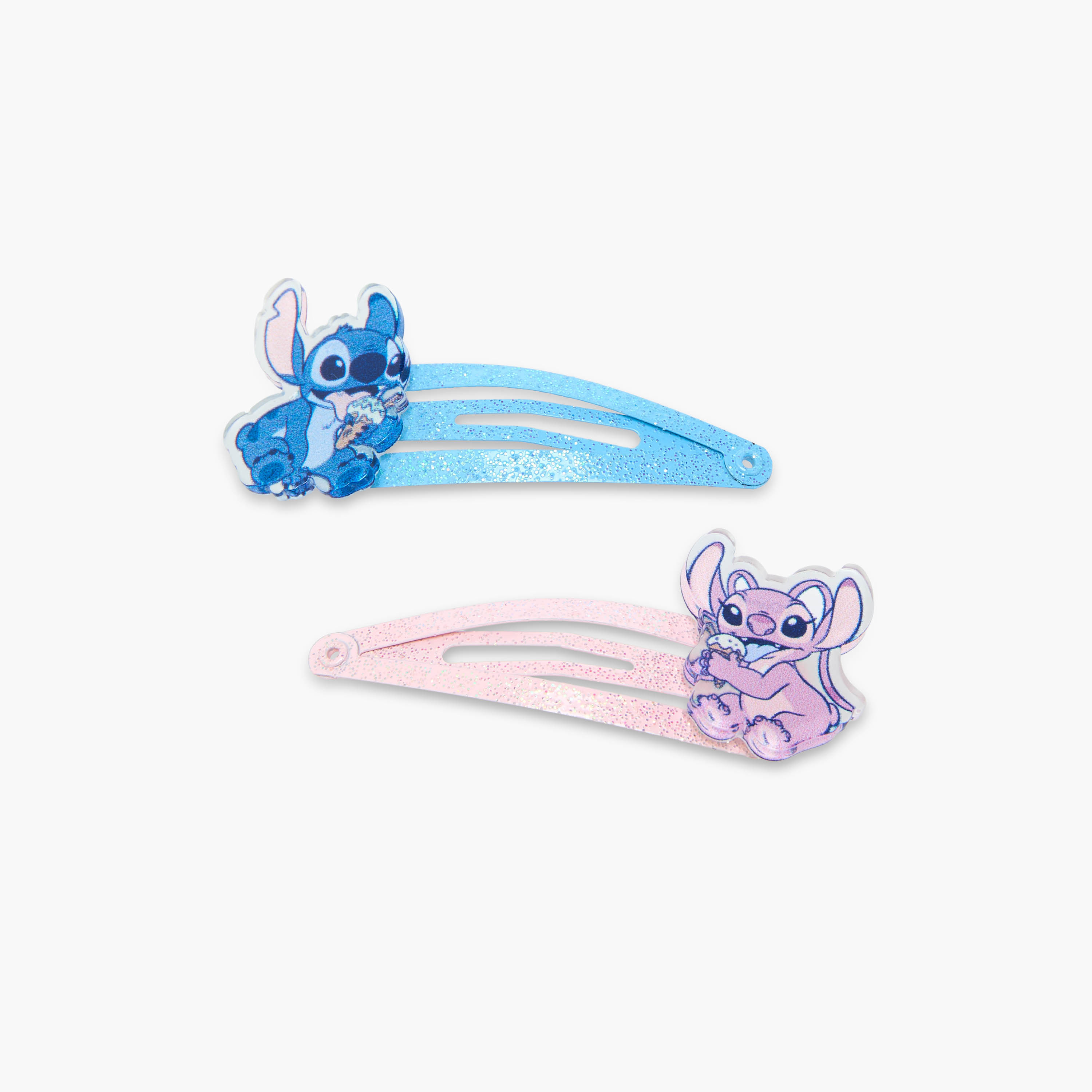 Set of 5 Disney Hair Accessories with Angel and Stitch Print-girls-accessories-hairaccessories-image-3