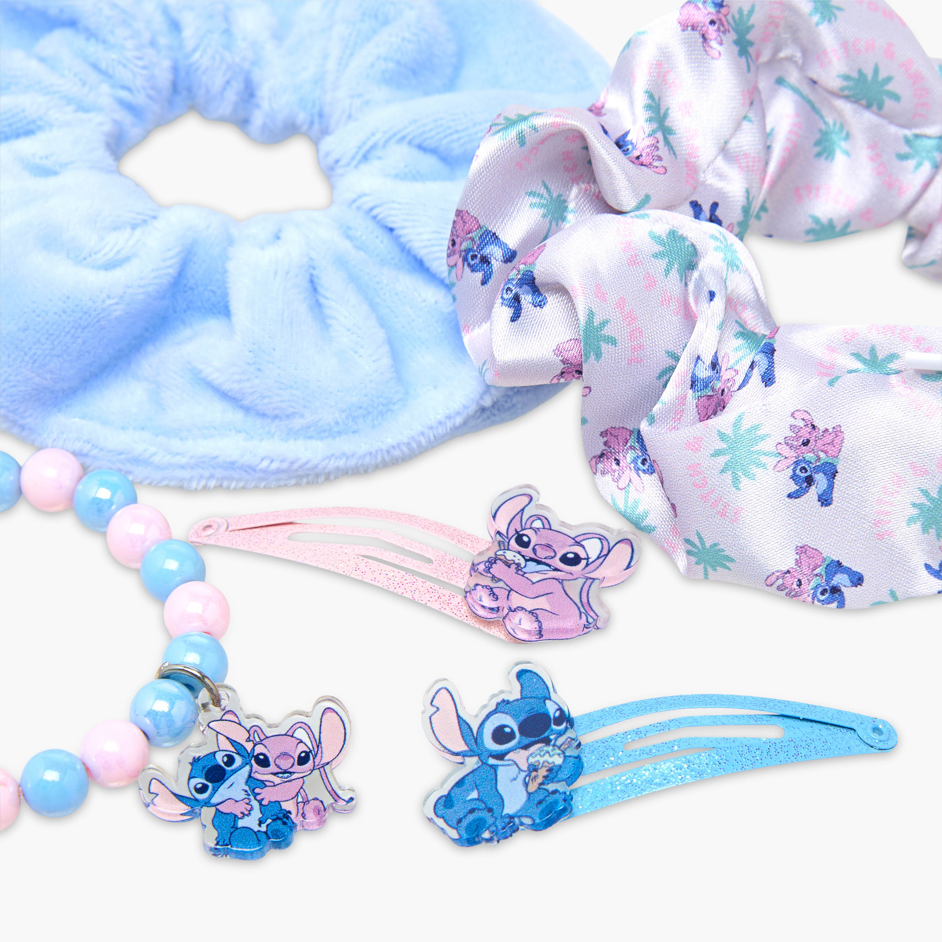 Set of 5 Disney Hair Accessories with Angel and Stitch Print-girls-accessories-hairaccessories-image-6