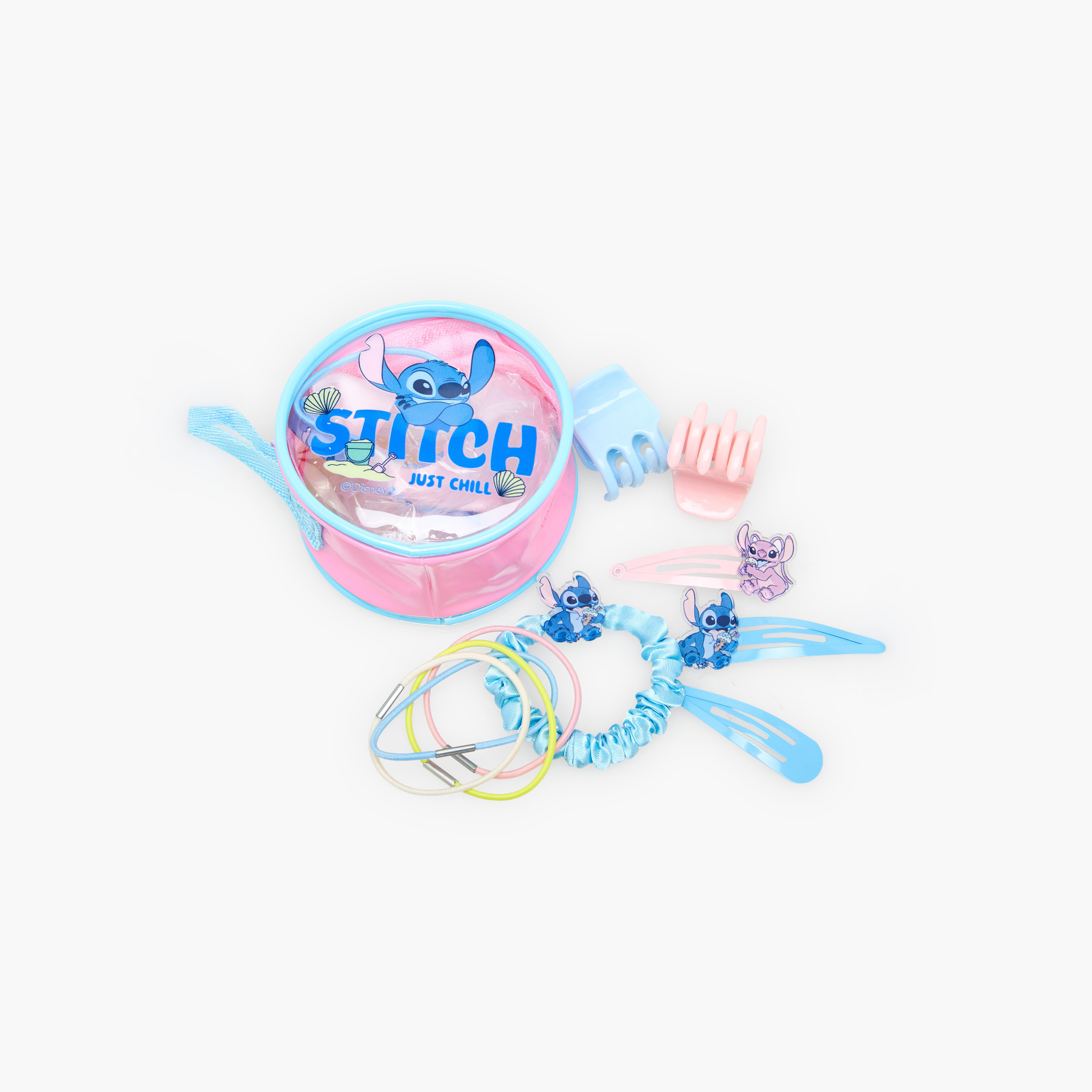 Set of 13 Disney Hair Accessories with Stitch and Angel Print-girls-accessories-hairaccessories-image-1