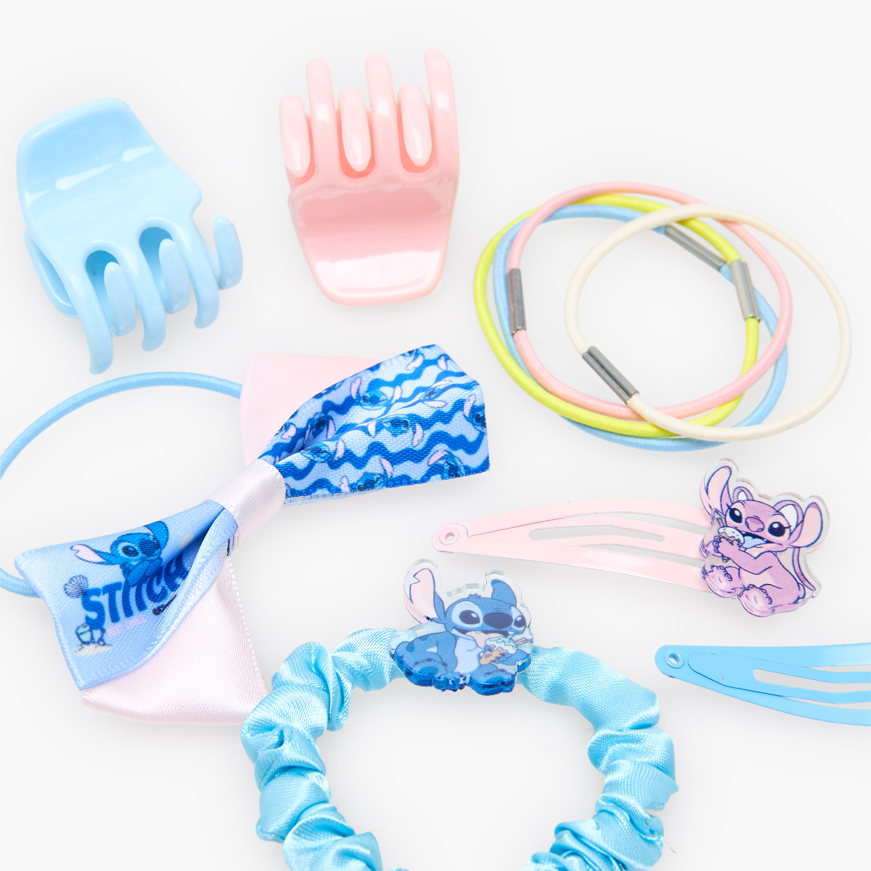 Set of 13 Disney Hair Accessories with Stitch and Angel Print-girls-accessories-hairaccessories-image-7