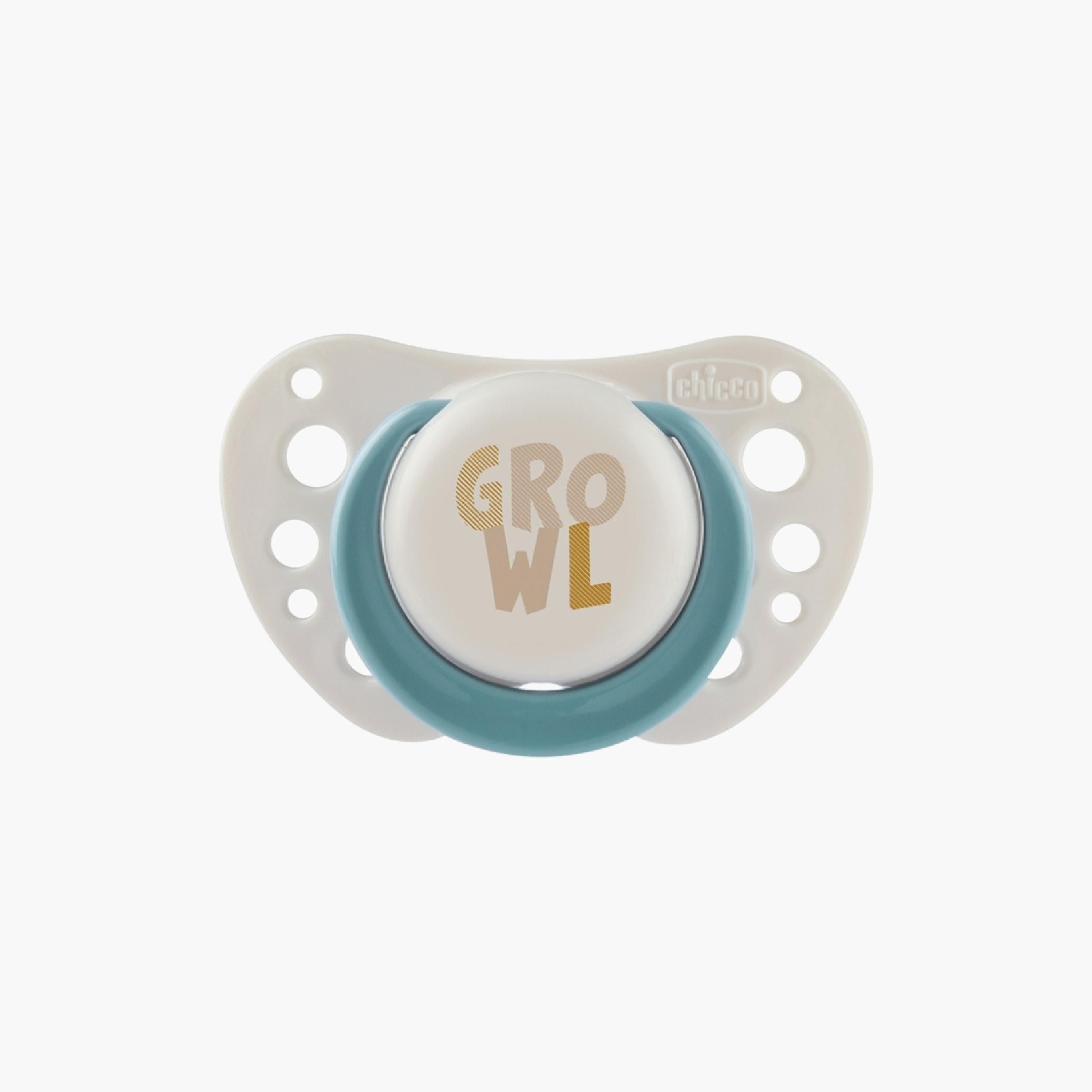 Chicco 2-Piece PhysioForma Air Silicone Soother - 2-6 Months - Blue - Bear-Growl-baby-feeding-pacifiers-image-3