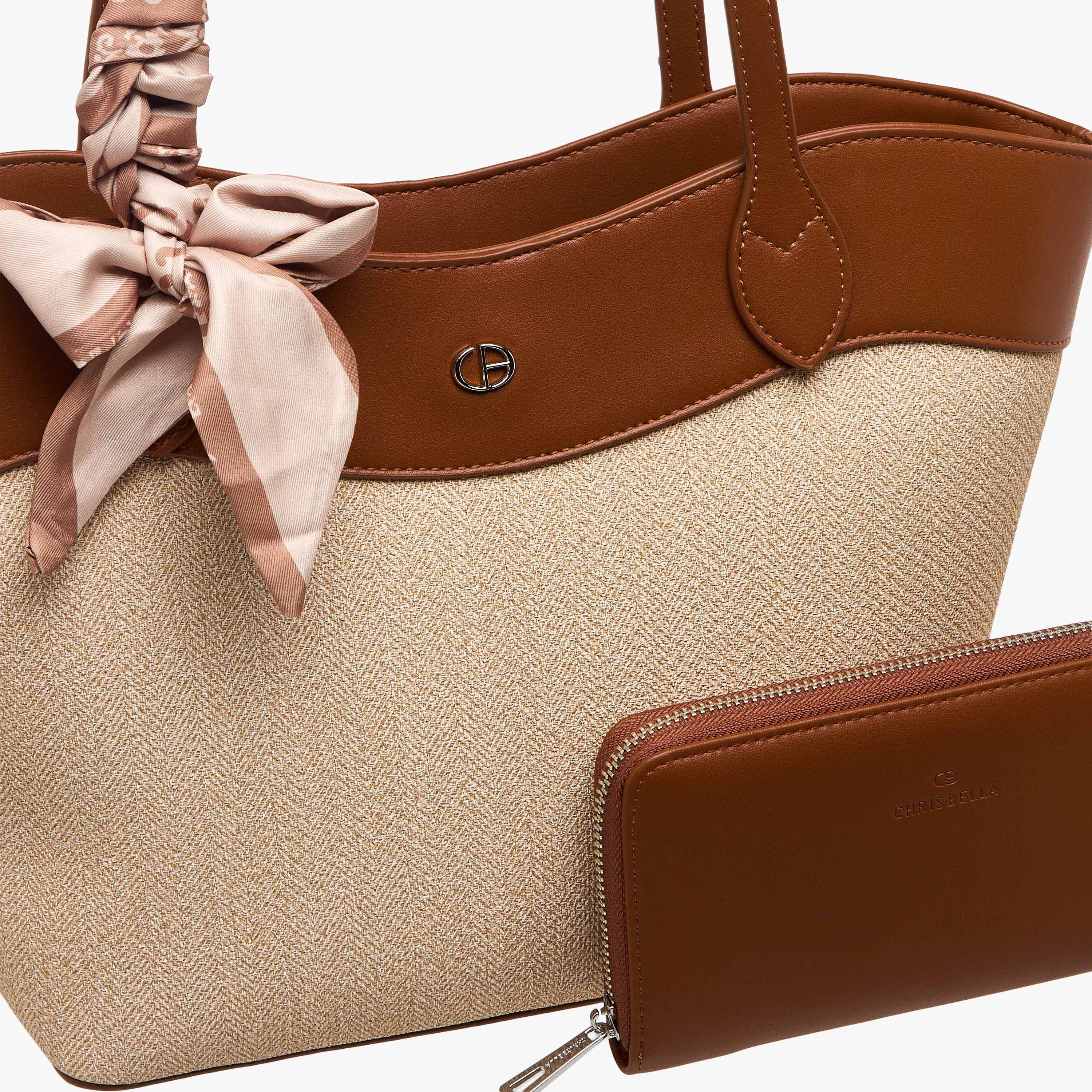 Chrisbella Panelled Tote Bag with Wallet-women-bagsandwallets-handbags-image-5
