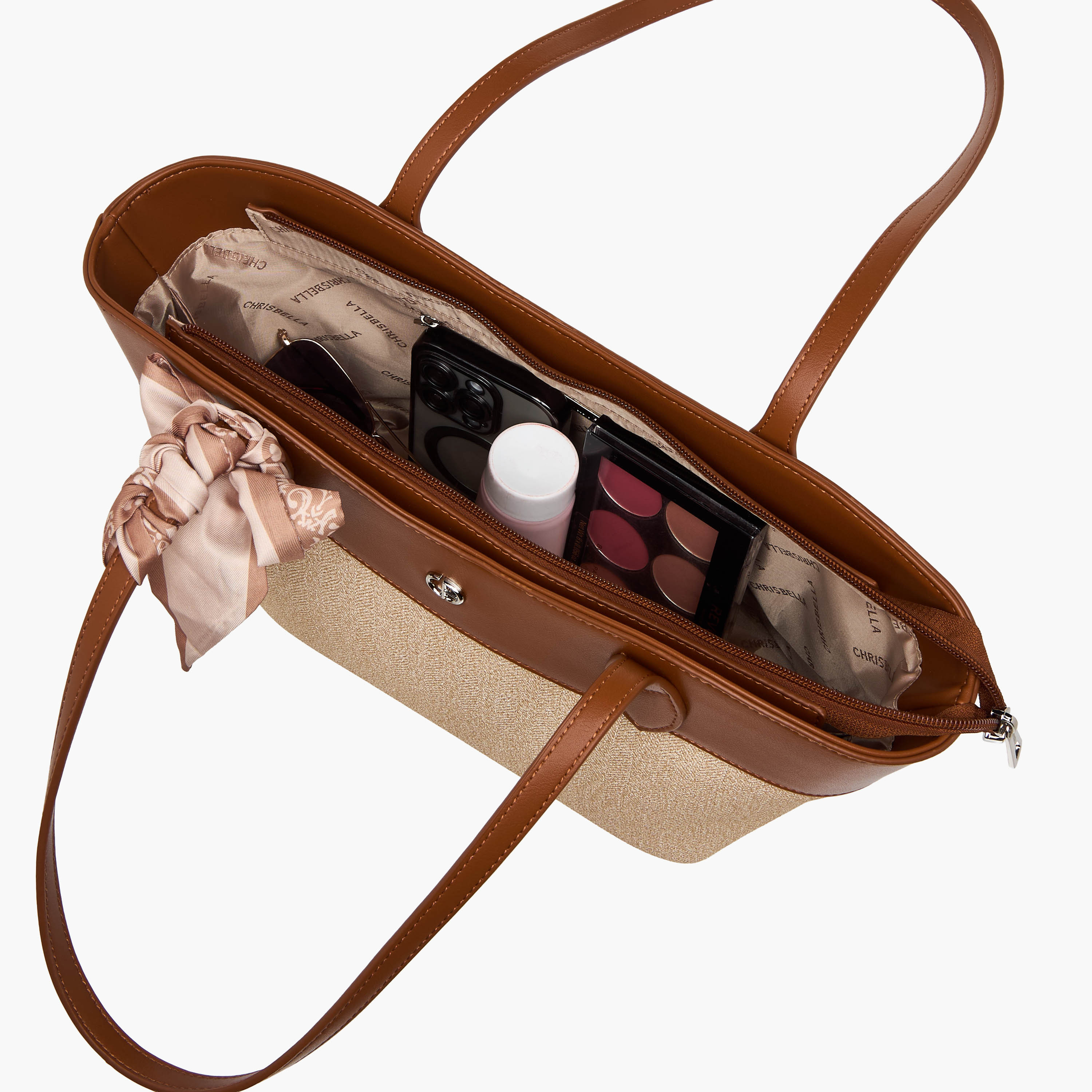 Chrisbella Panelled Tote Bag with Wallet-women-bagsandwallets-handbags-image-9