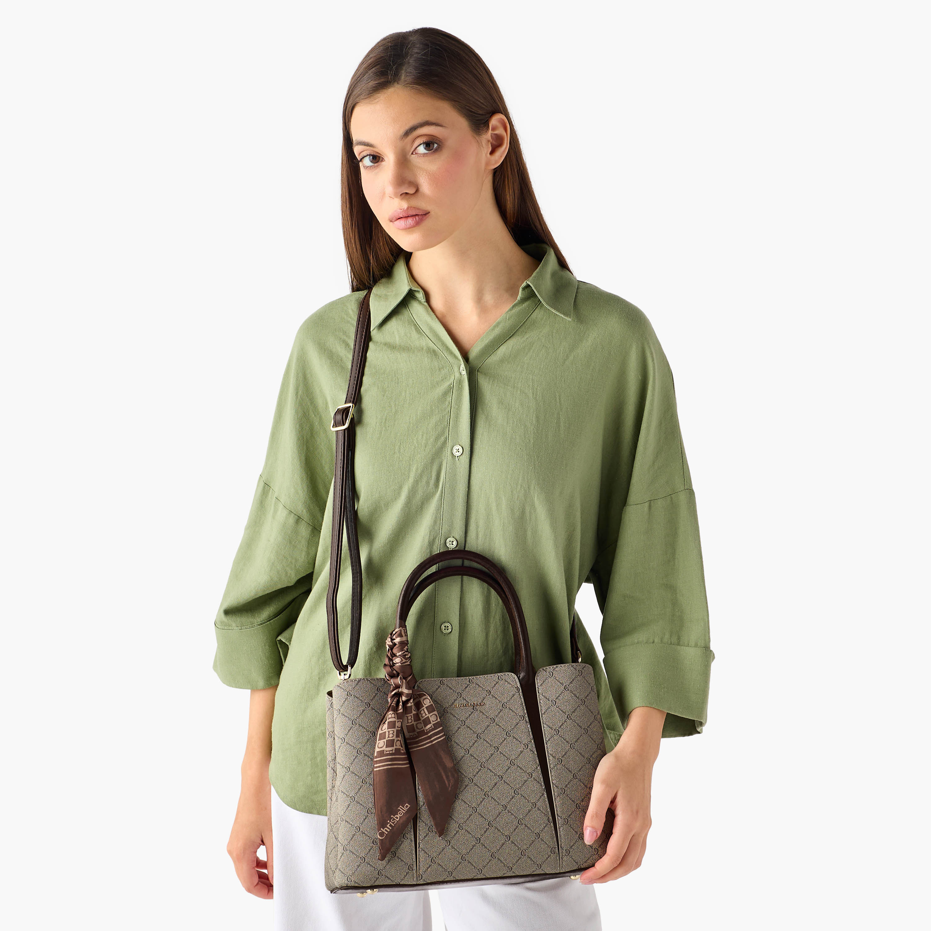 Chrisbella Monogram Print Tote Bag with Wallet-women-bagsandwallets-handbags-image-4