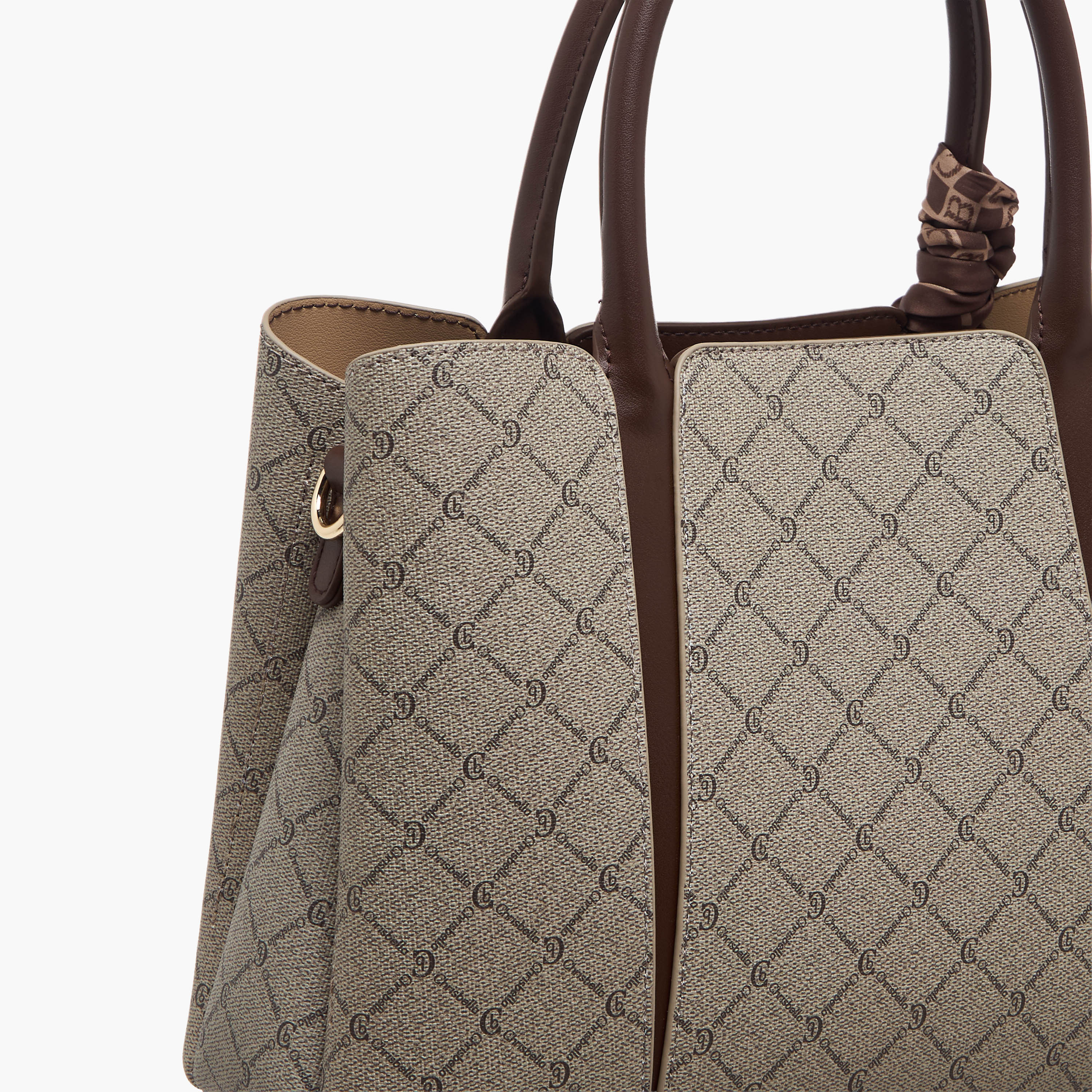 Chrisbella Monogram Print Tote Bag with Wallet-women-bagsandwallets-handbags-image-9
