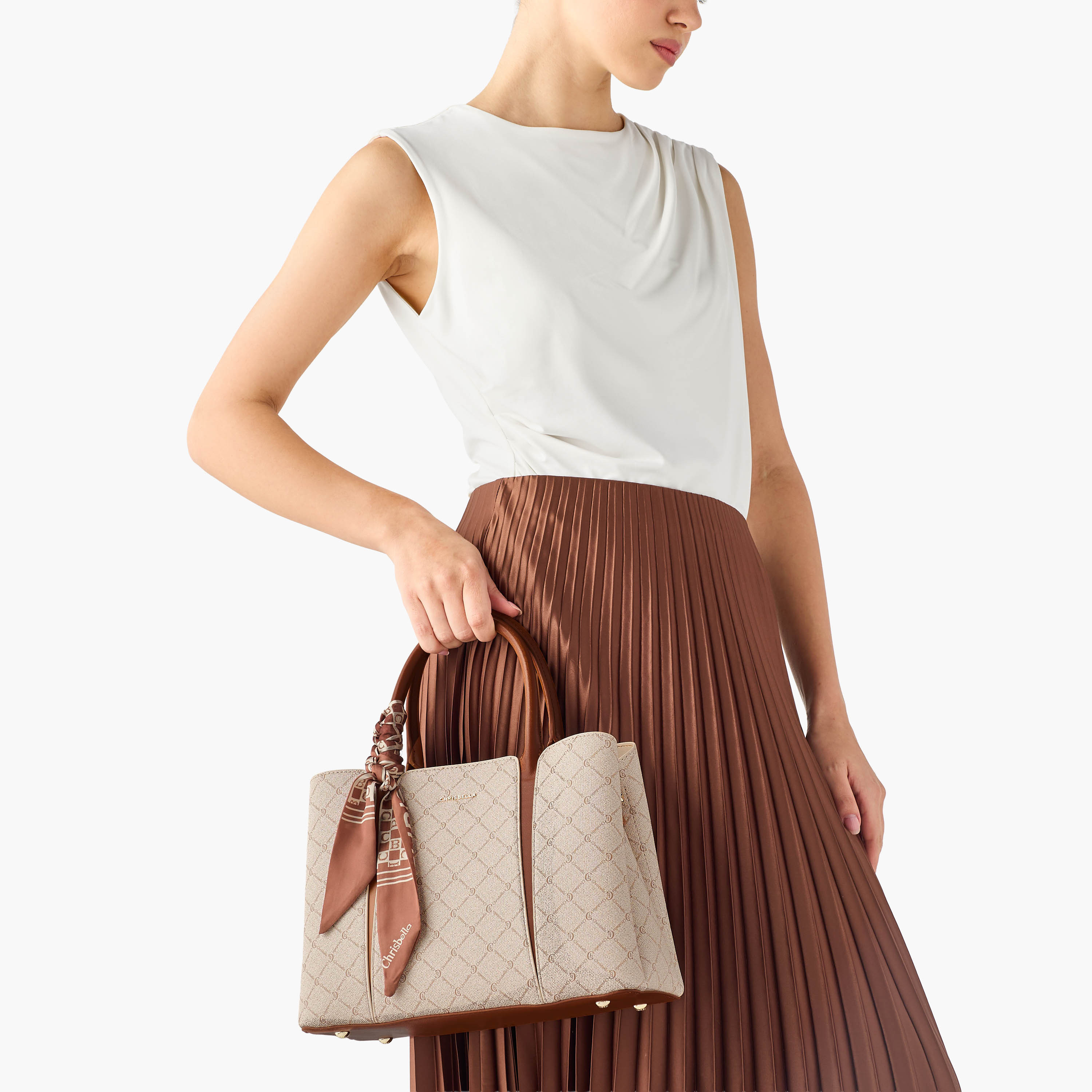 شنطة توت بطبعات مع محفظة من كريسبيلا-women-bagsandwallets-handbags-image-2