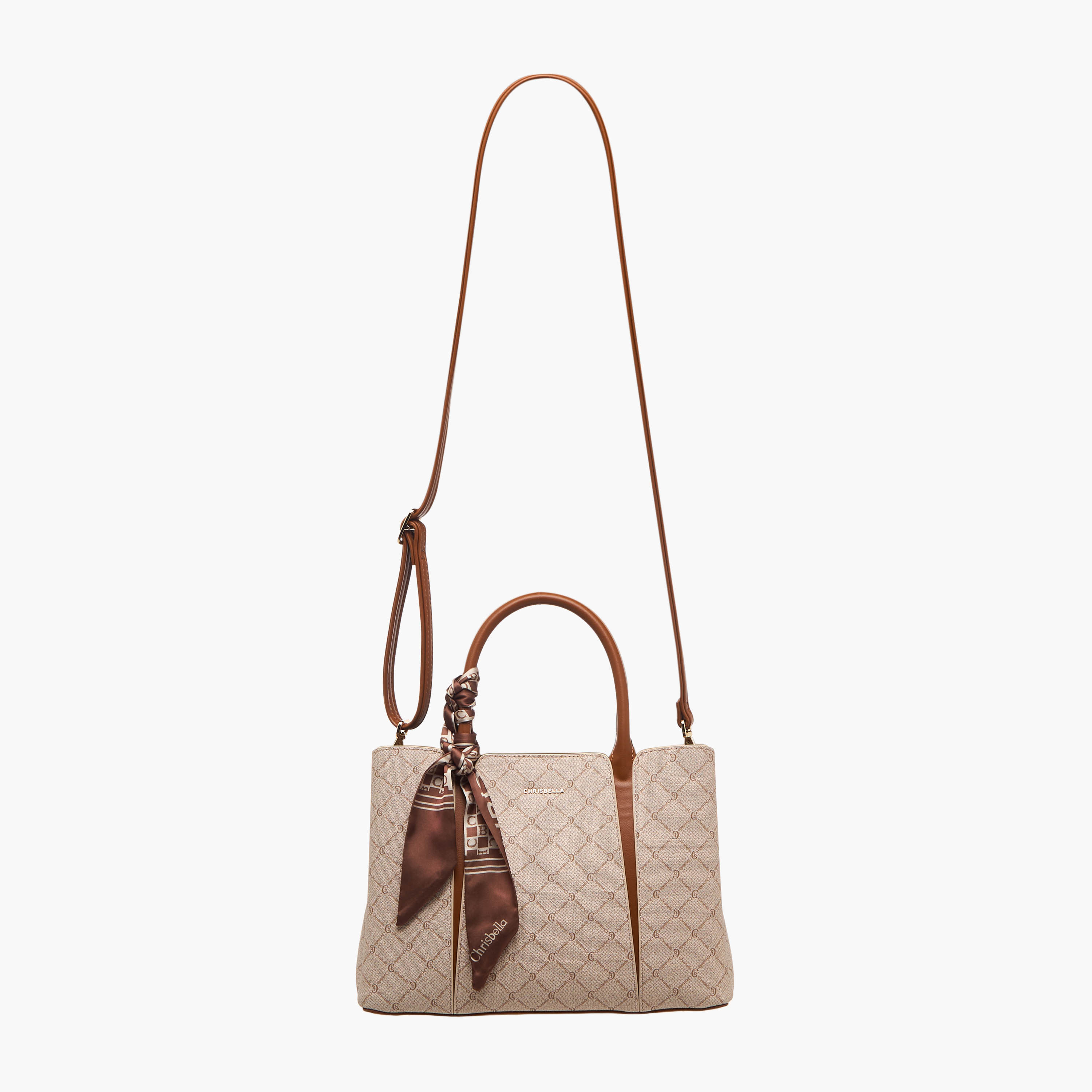 شنطة توت بطبعات مع محفظة من كريسبيلا-women-bagsandwallets-handbags-image-3