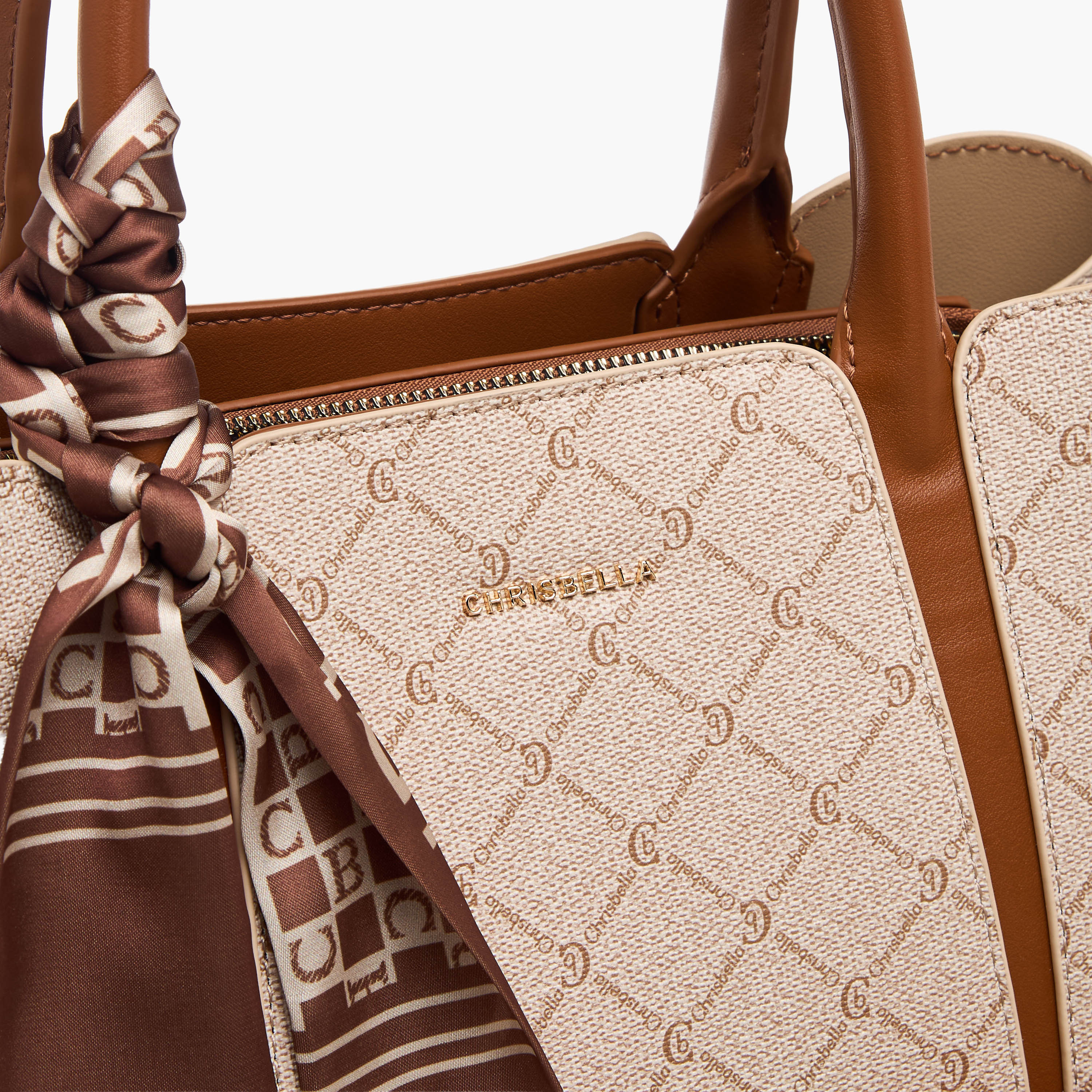 شنطة توت بطبعات مع محفظة من كريسبيلا-women-bagsandwallets-handbags-image-7