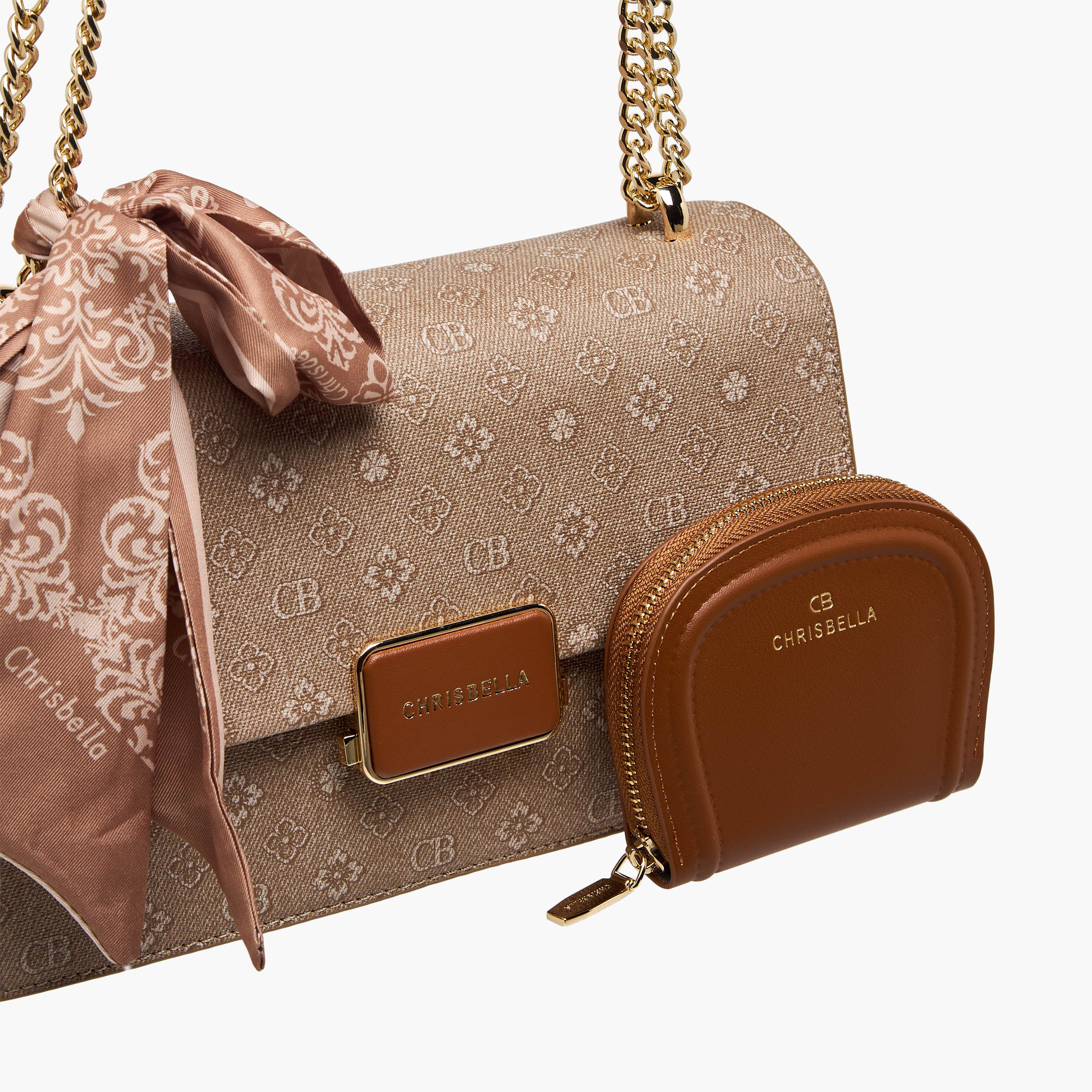 Chrisbella Scarf Accent Shoulder Bag with Wallet-women-bagsandwallets-handbags-image-6