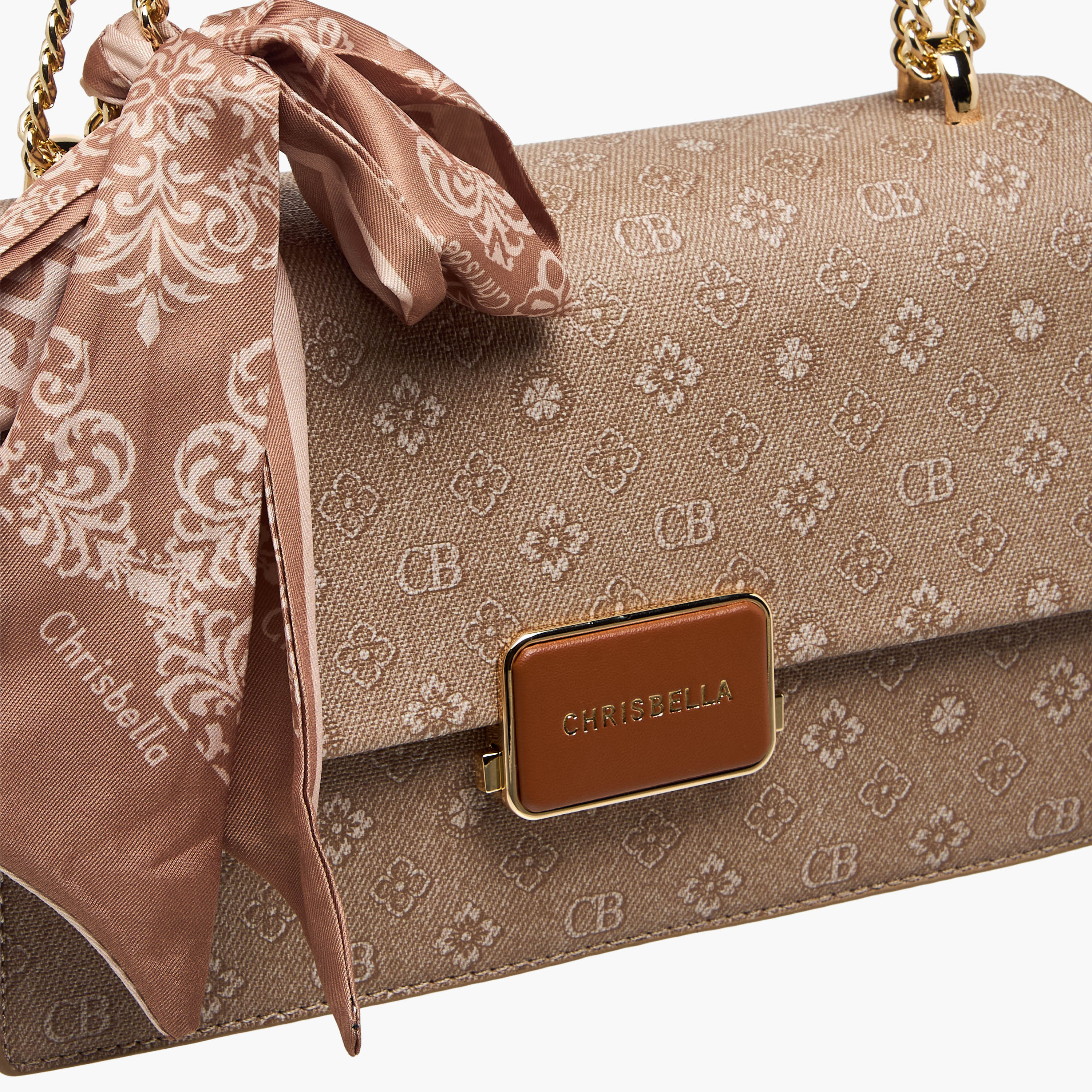 Chrisbella Scarf Accent Shoulder Bag with Wallet-women-bagsandwallets-handbags-image-7