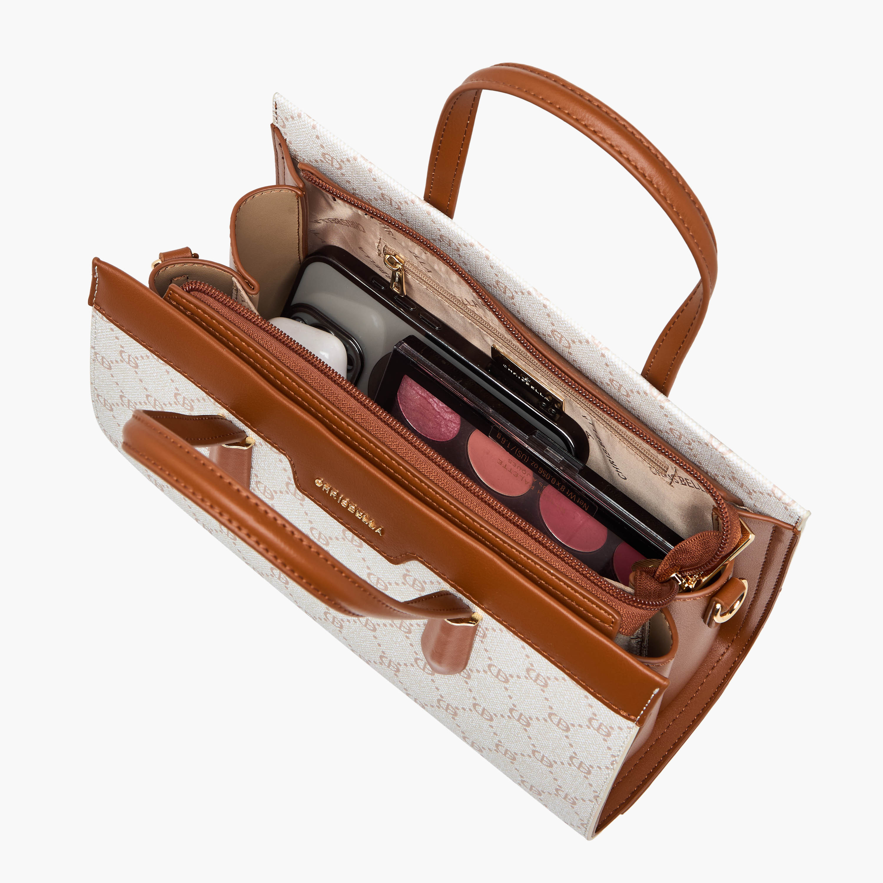شنطة توت بطبعات مع محفظة من كريسبيلا-women-bagsandwallets-handbags-image-12
