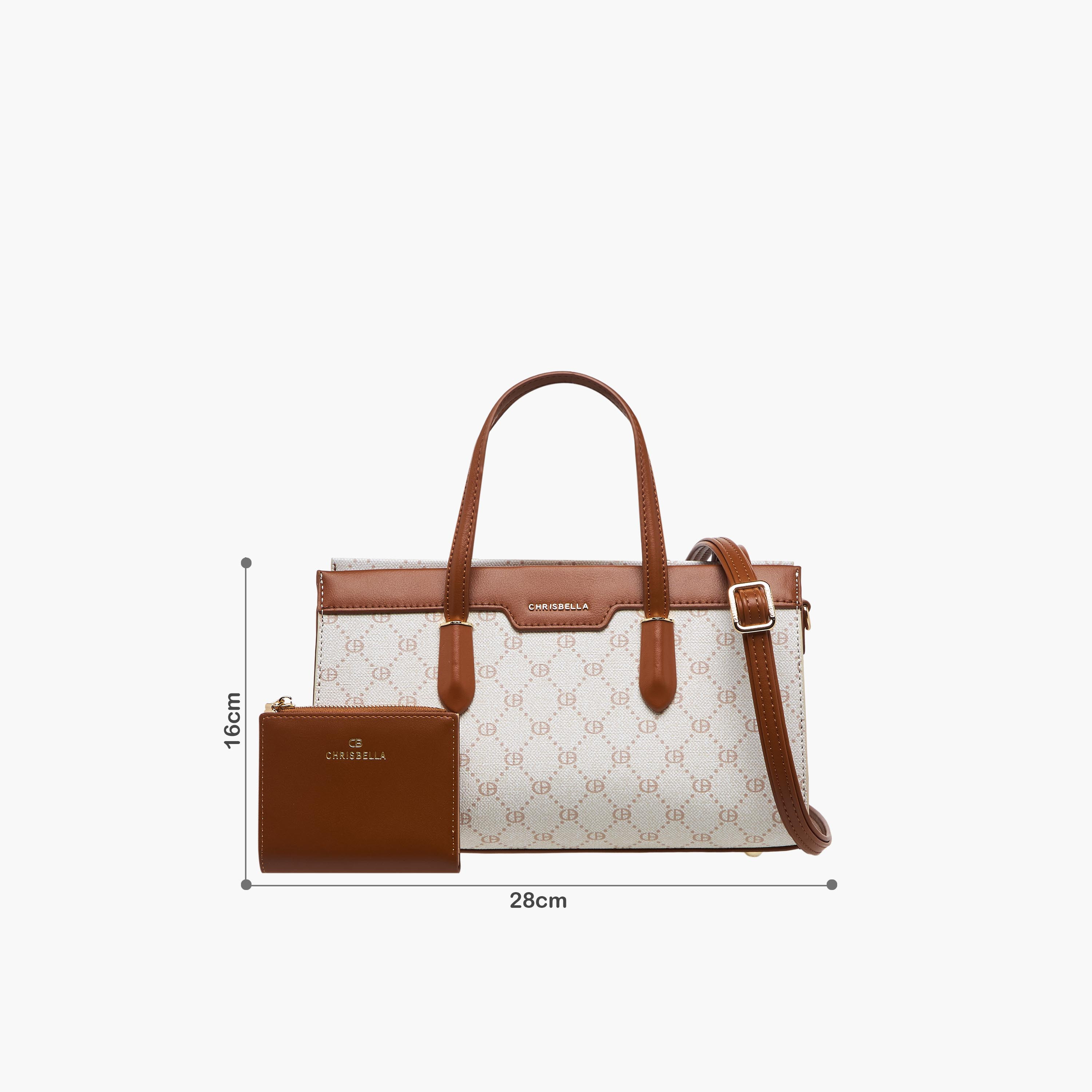شنطة توت بطبعات مع محفظة من كريسبيلا-women-bagsandwallets-handbags-image-2
