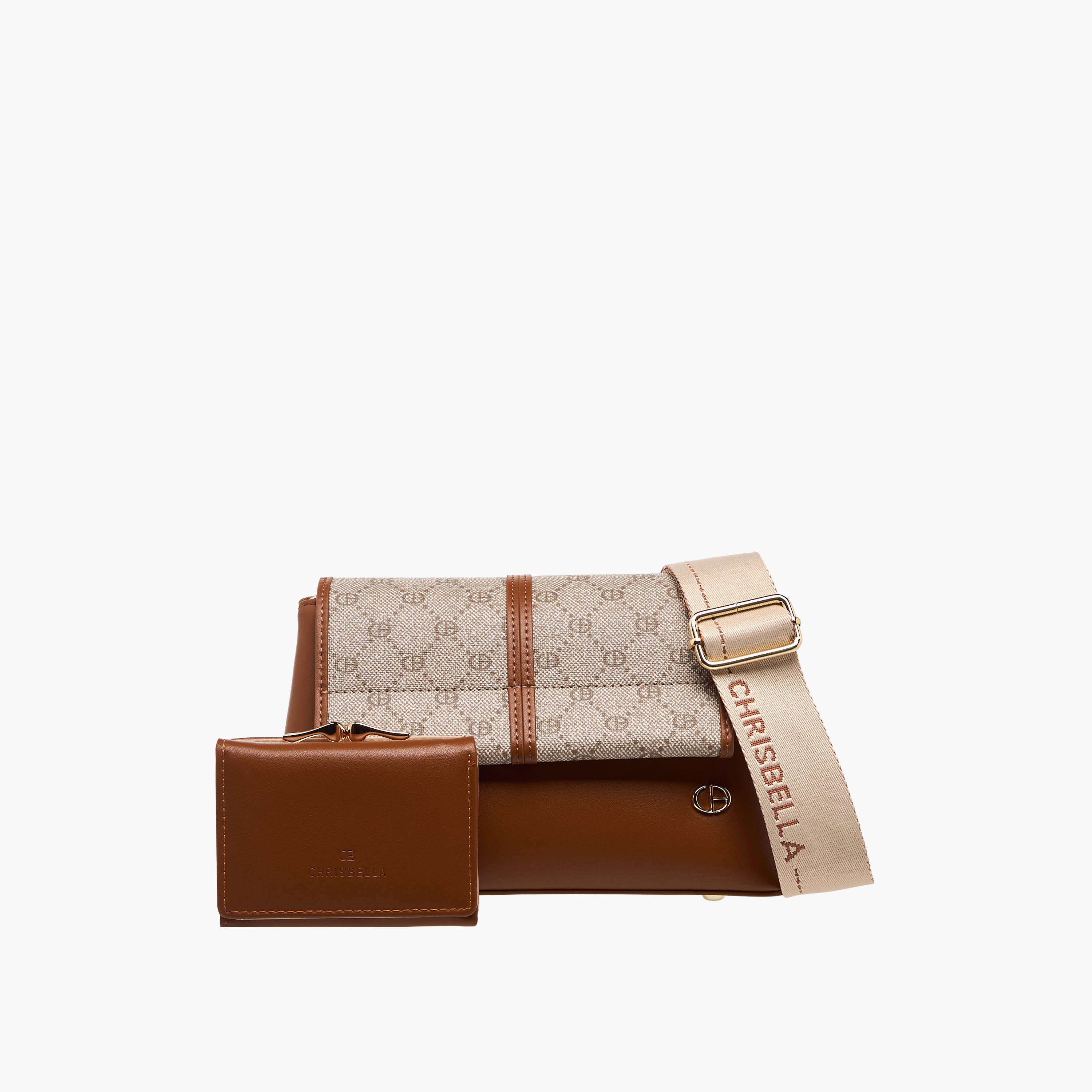 Chrisbella Monogram Print Crossbody Bag with Wallet-women-bagsandwallets-handbags-image-1