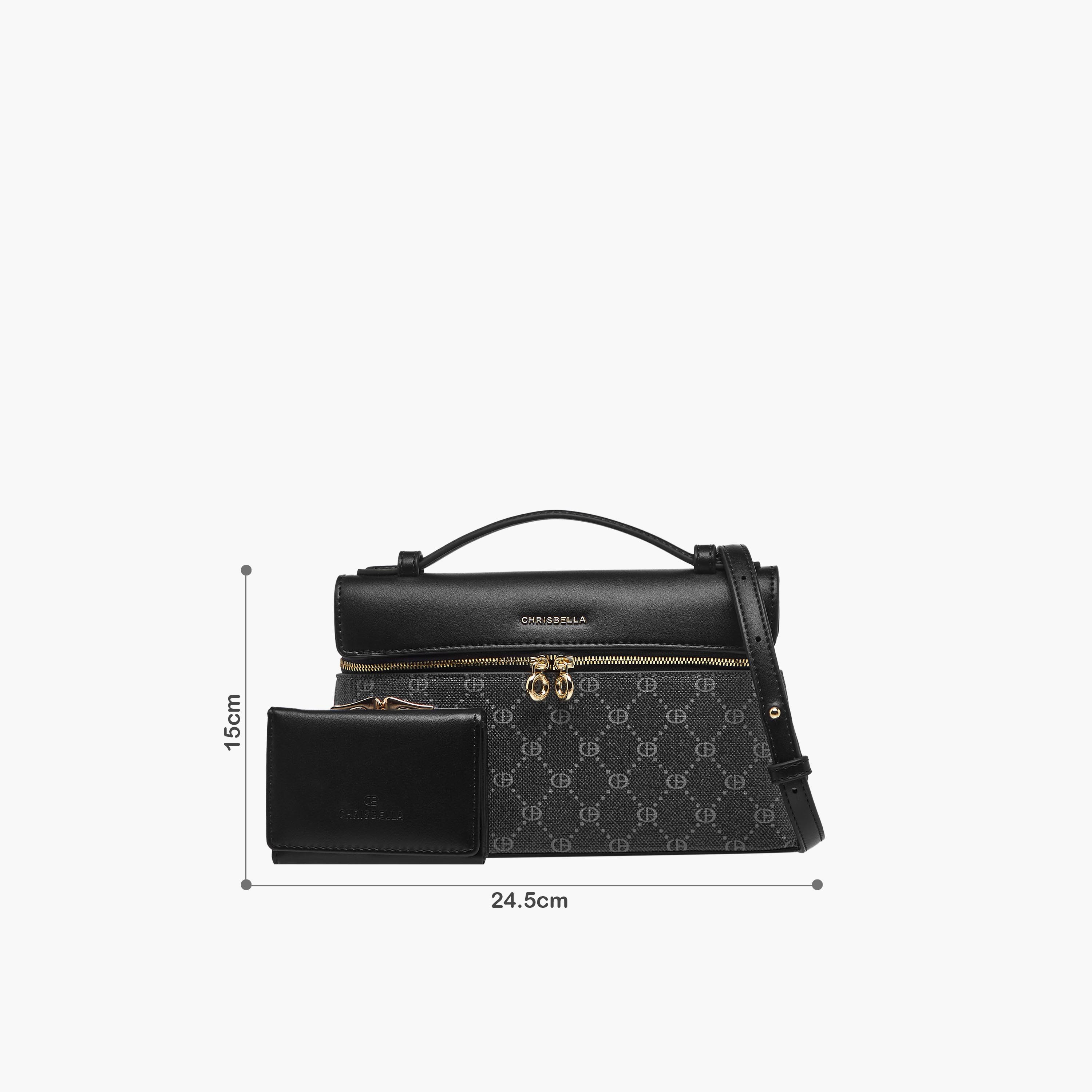 Chrisbella Monogram Print Crossbody Bag with Wallet-women-bagsandwallets-handbags-image-2