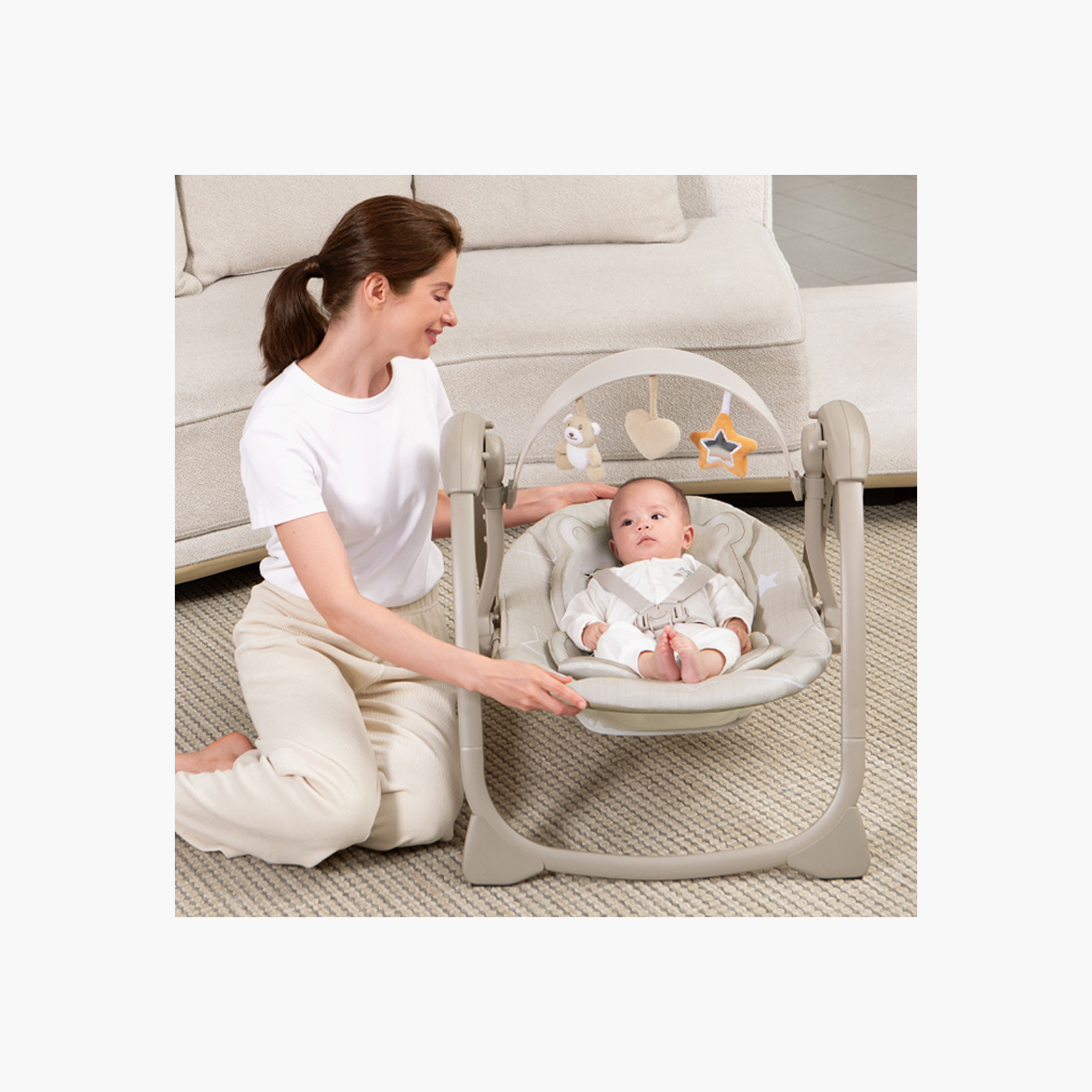 مقعد متأرجح بعارضة لعب قابلة للإزالة من ماستيلا ديلوكس-baby-infantactivity-swings-image-2
