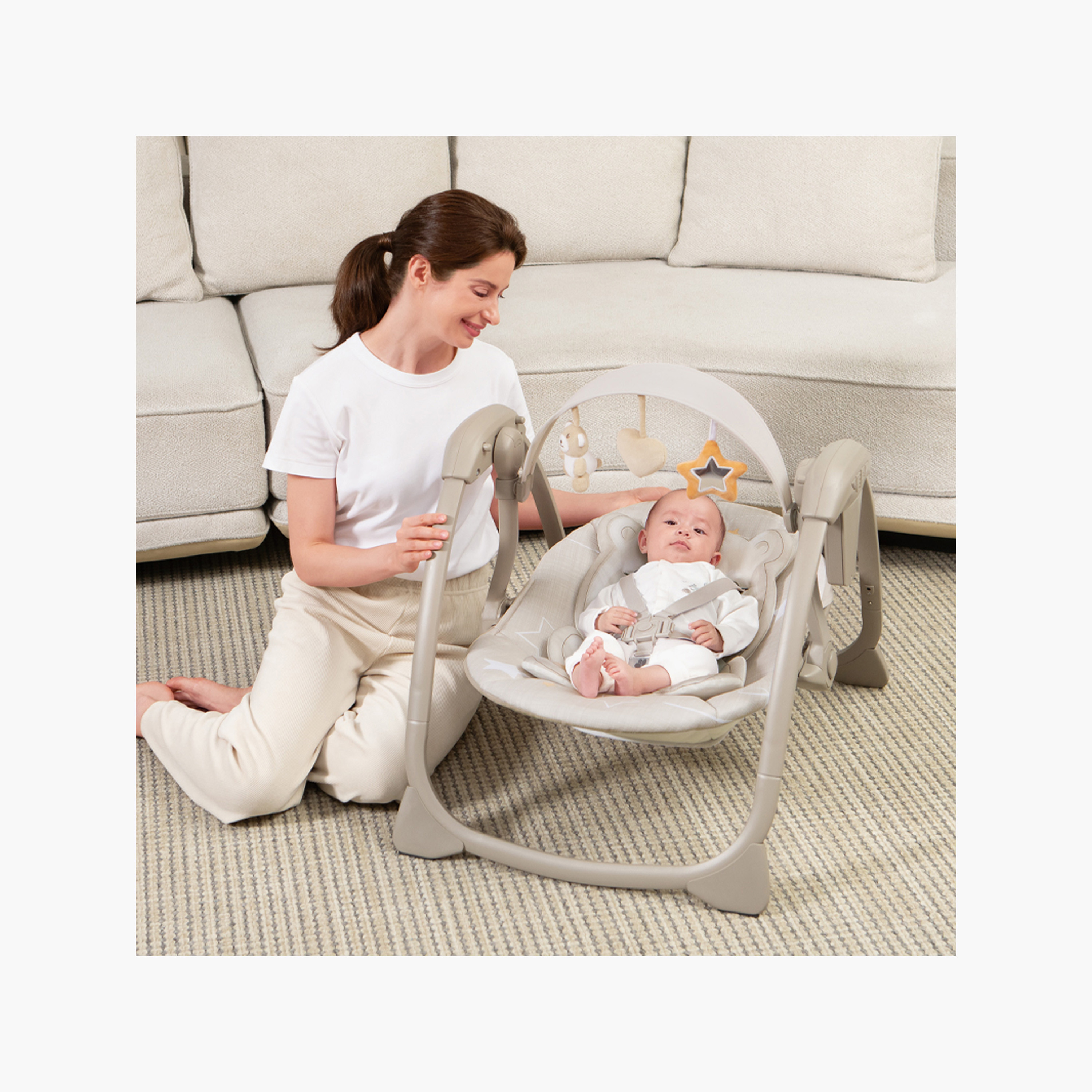 مقعد متأرجح بعارضة لعب قابلة للإزالة من ماستيلا ديلوكس-baby-infantactivity-swings-image-5