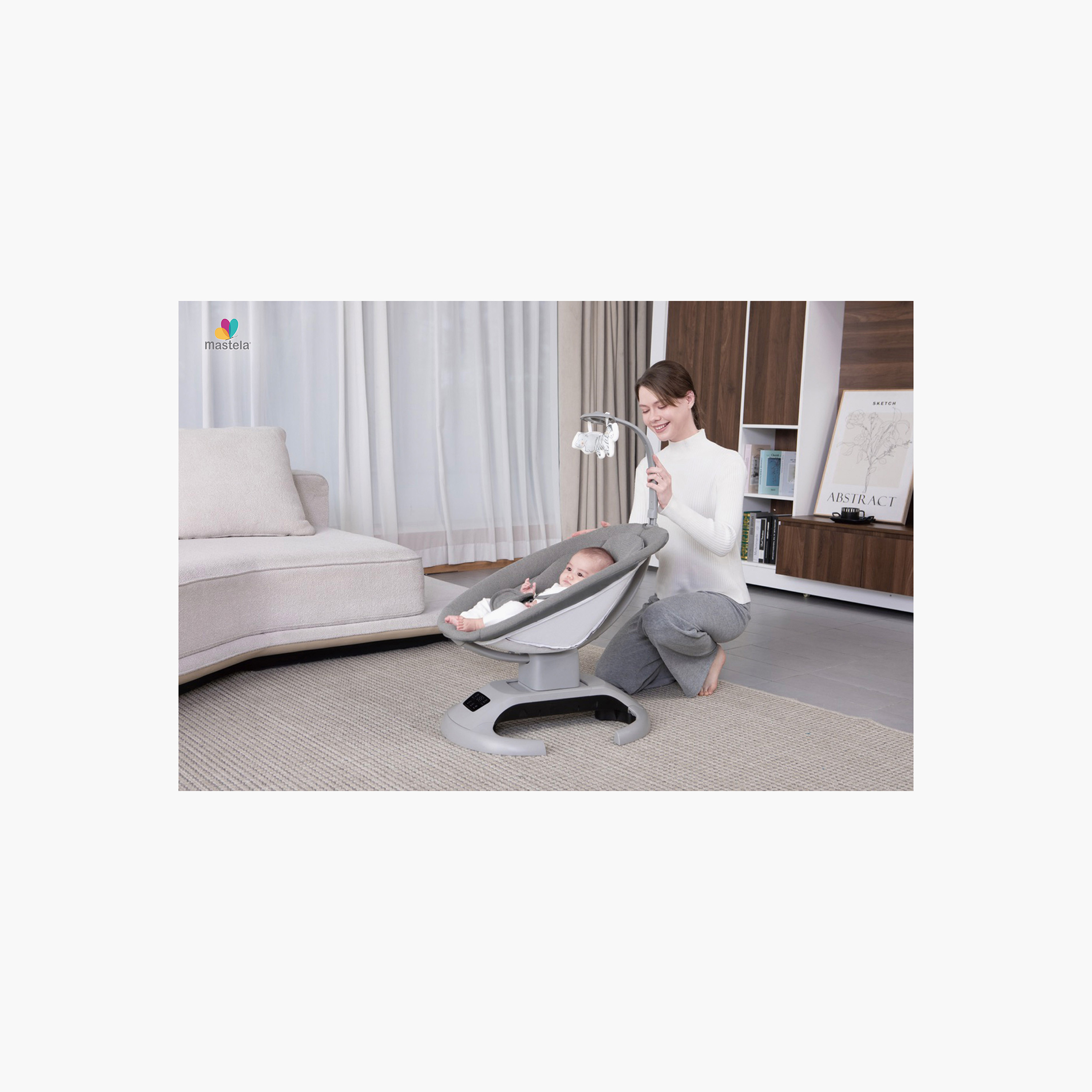 مهد أرجوحة لالابي أوربت بلوحة تحكم باللمس من ماستيلا-baby-infantactivity-swings-image-5