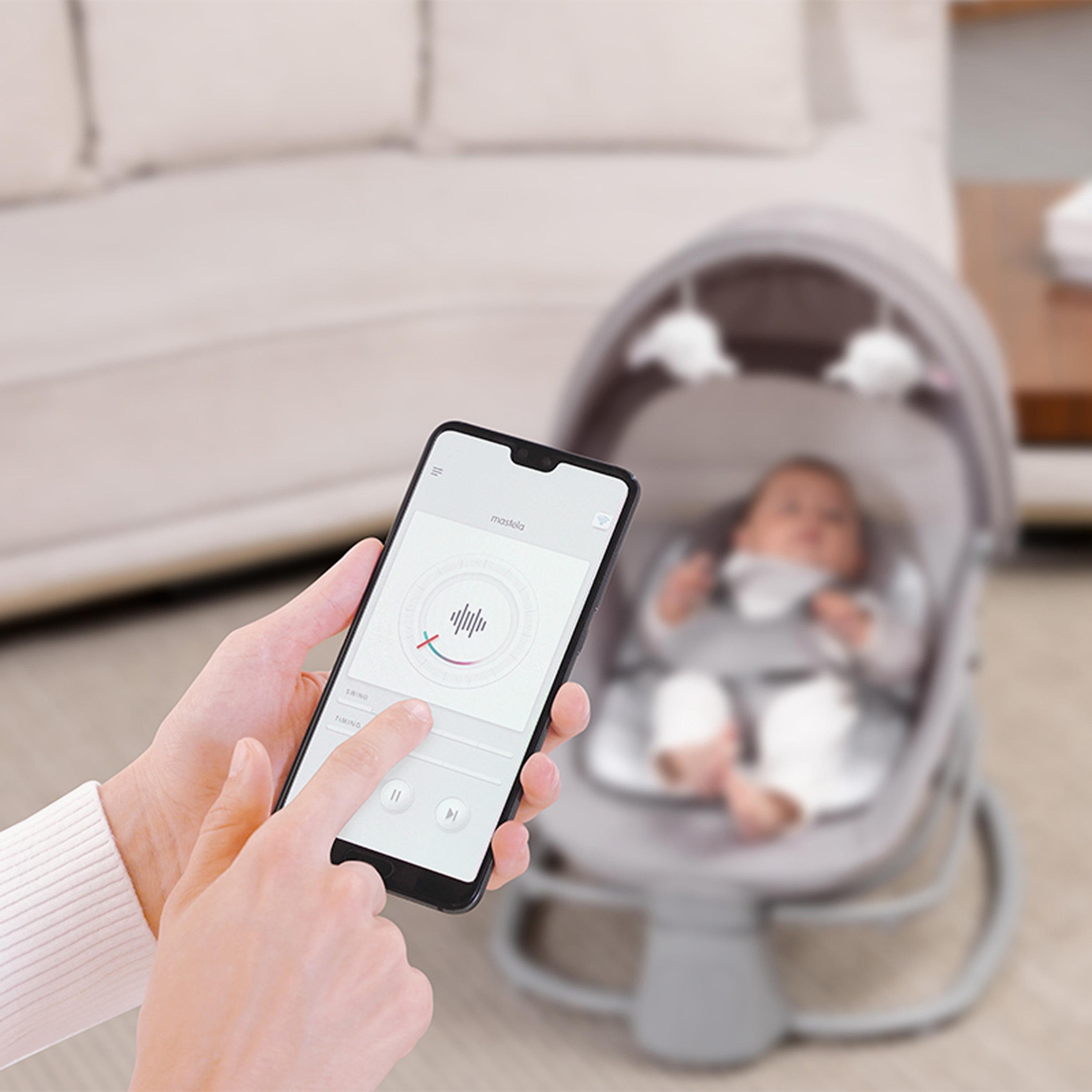 Mastela Karl Rocking Swing with Touch Control Panel-baby-infantactivity-swings-image-12