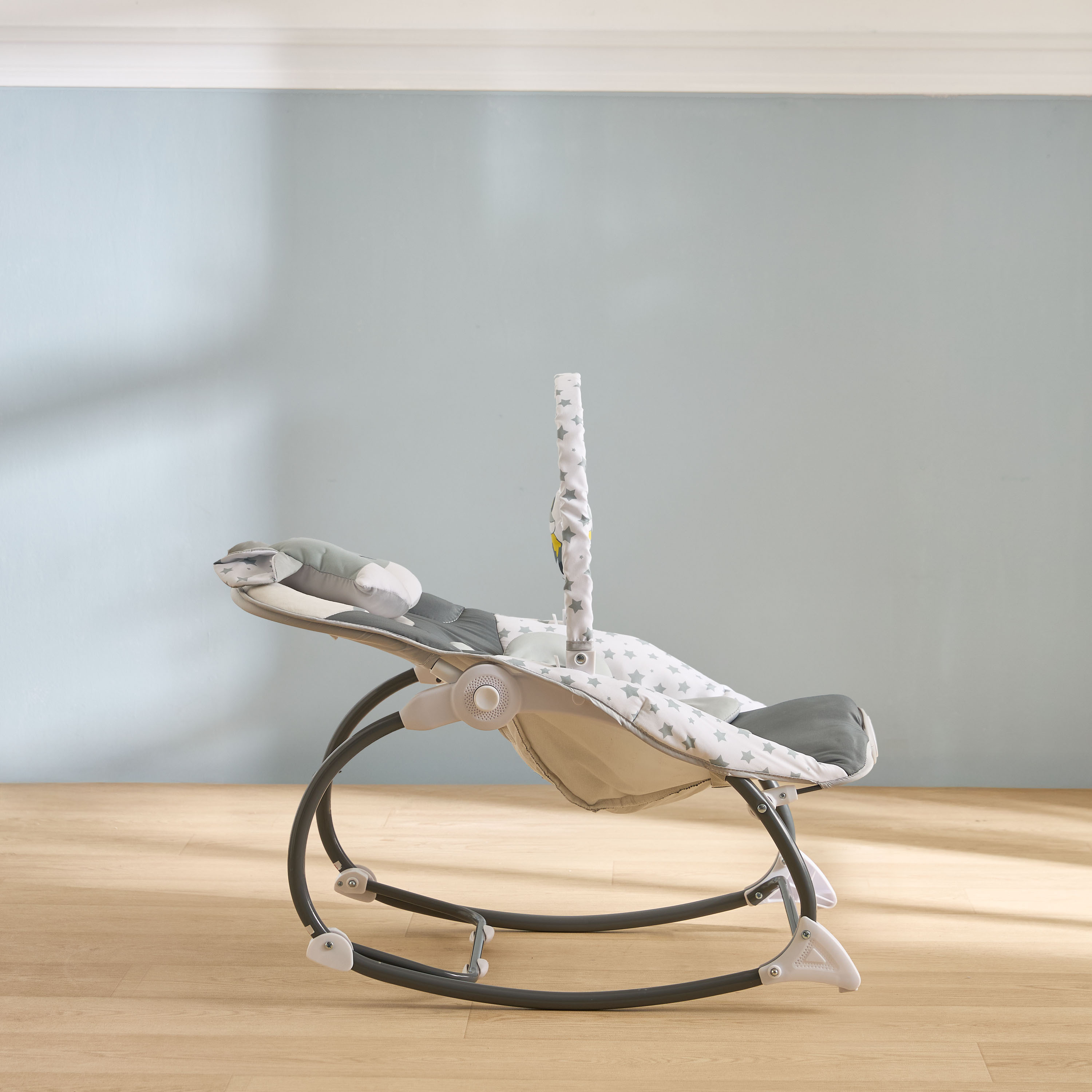 Juniors Fox Applique Baby Rocker with Toy Bar-baby-infantactivity-rockers-image-3