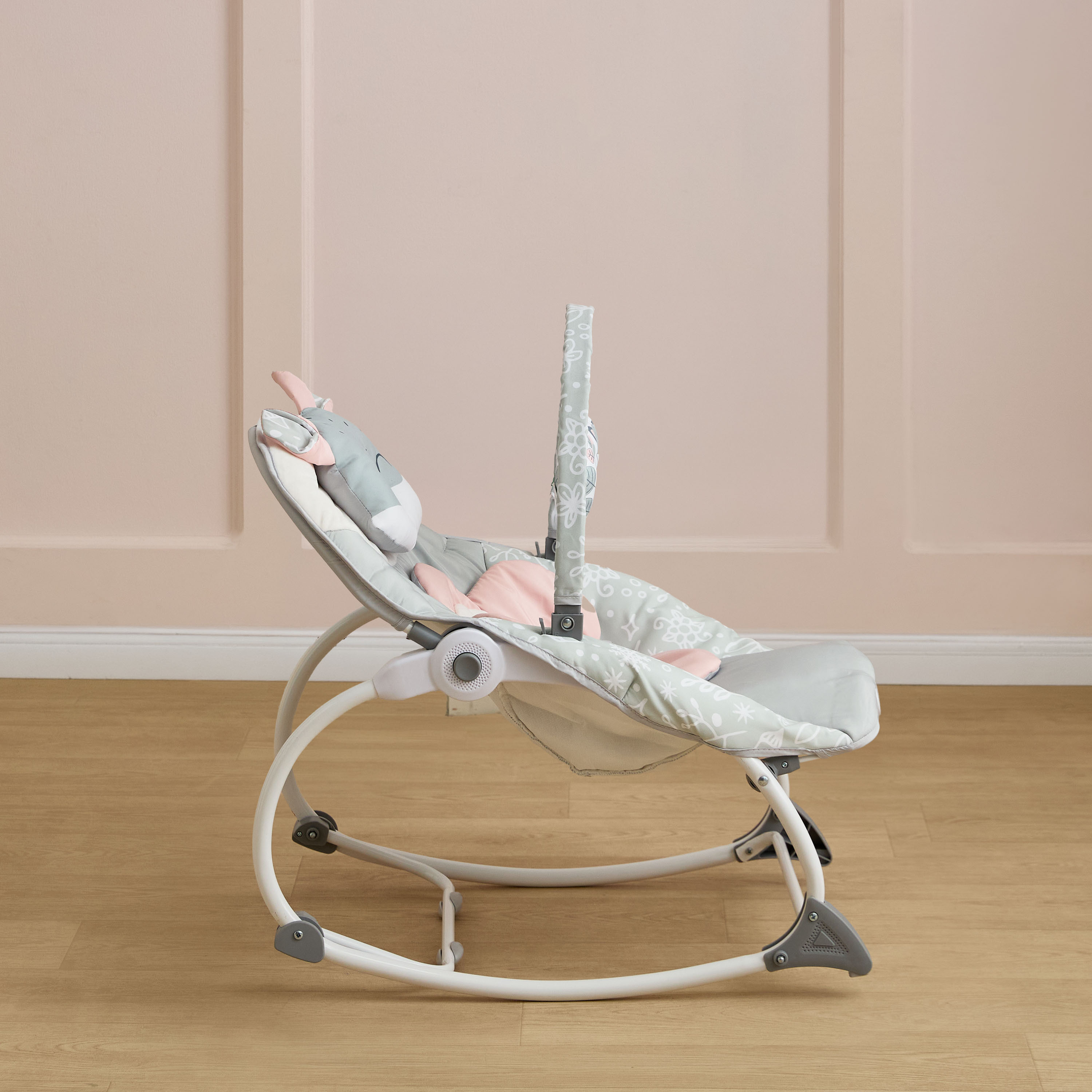 Juniors Fox Applique Baby Rocker with Toy Bar-baby-infantactivity-rockers-image-3